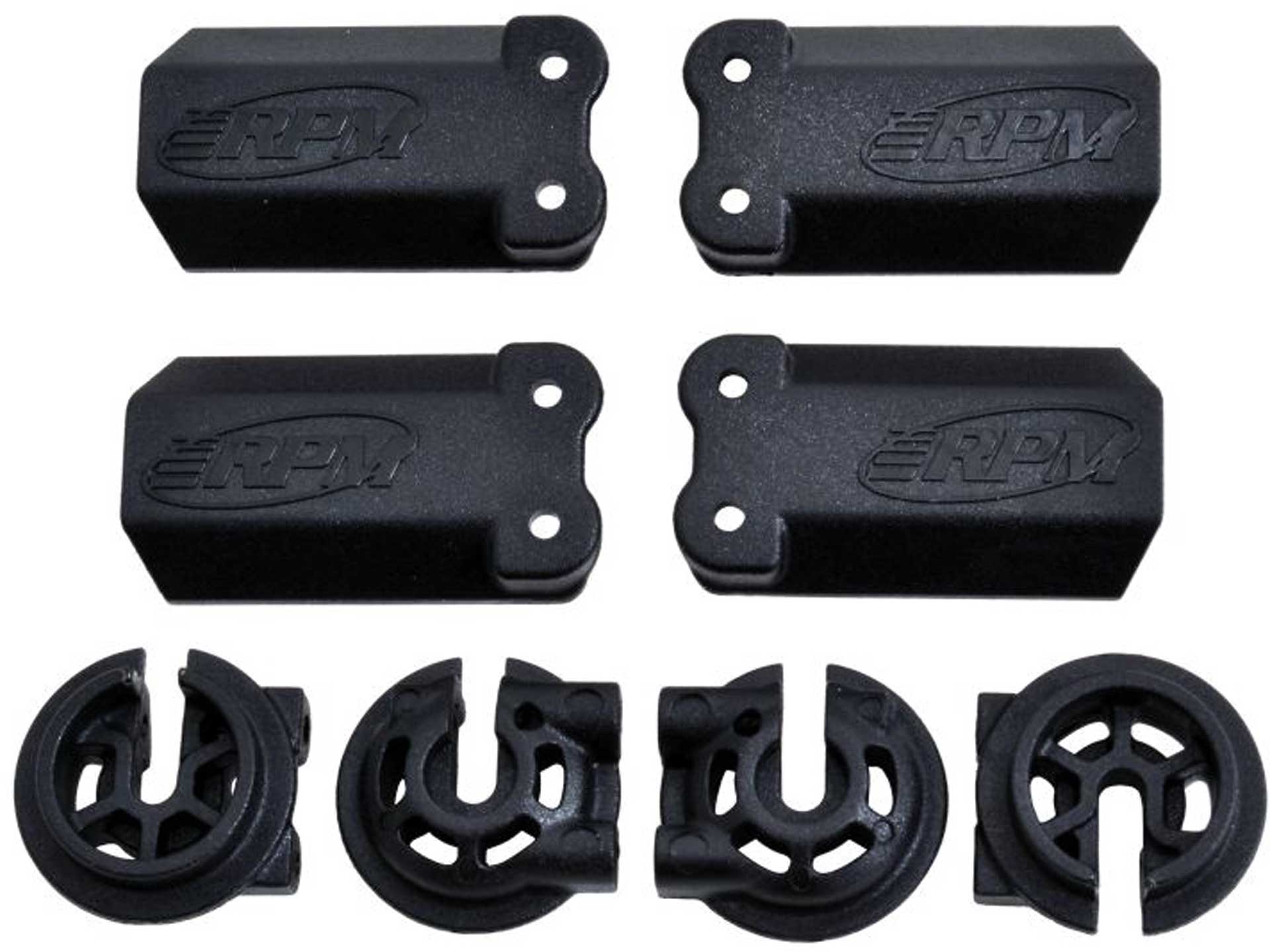 RPM DÄMPFER SCHUTZ-GUARDS SCHWARZ FÜR TRAXXAS 1/10 GTR DÄMPFER