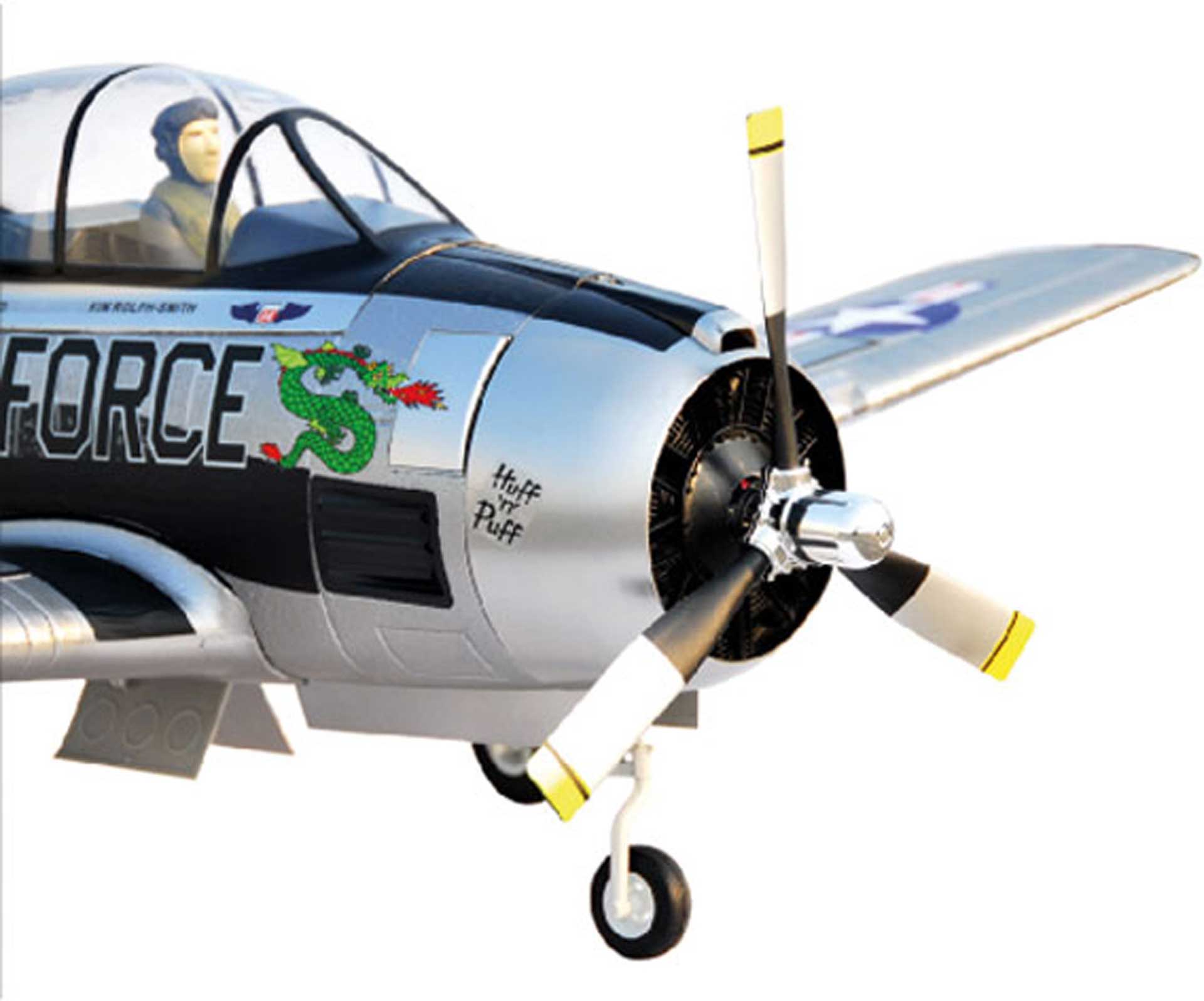 FMS T-28D TROJAN EPO MODELL V2 PNP SILBER