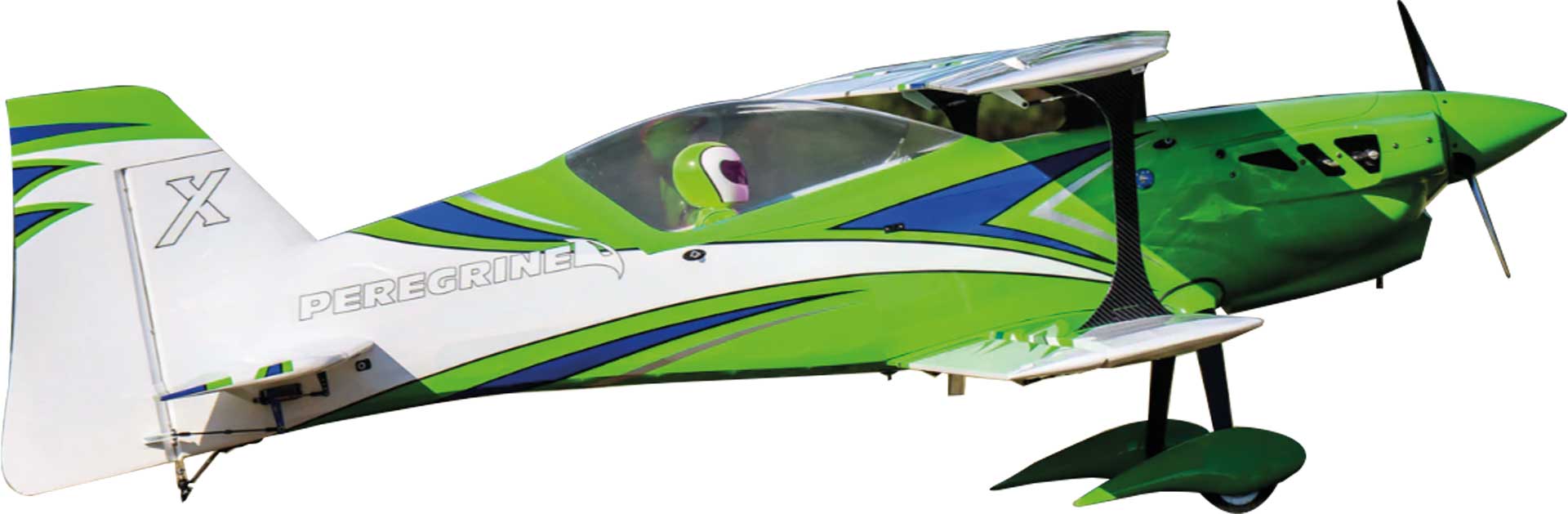 EXTREMEFLIGHT-RC PEREGRINE Doppeldecker 70cc Grün/Weiss ARF