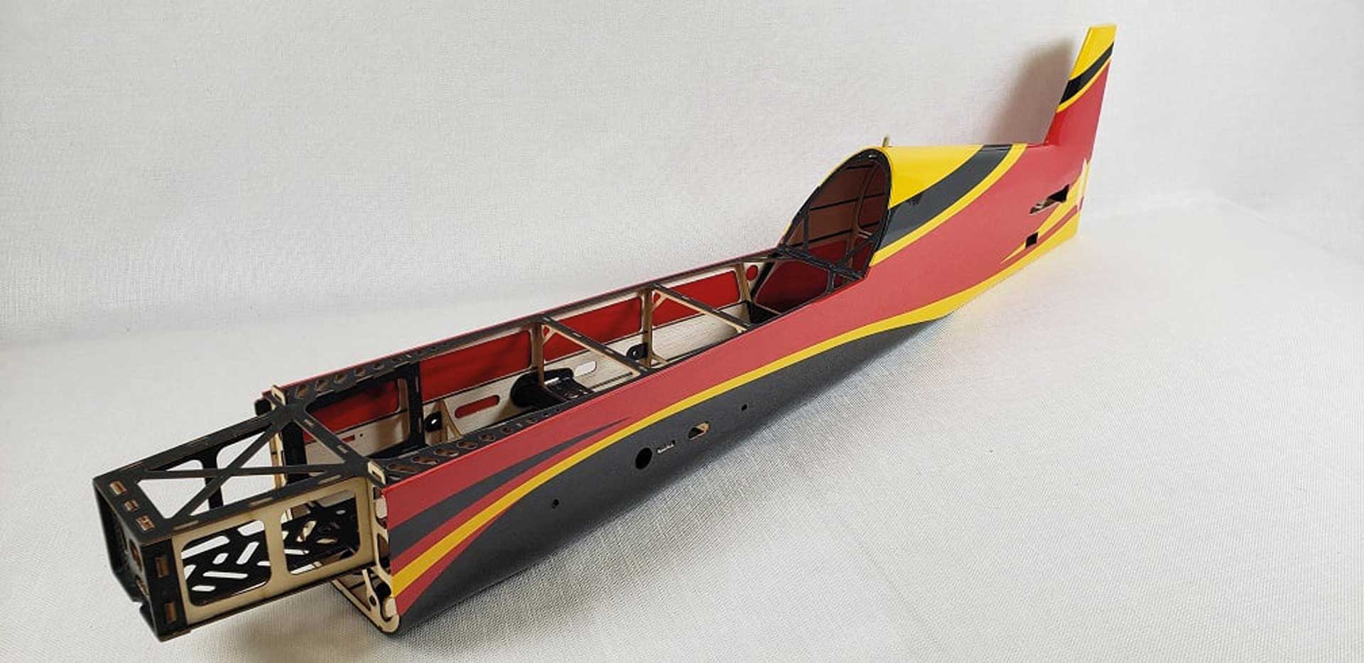 3D HOBBY SHOP FUSELAGE VELOX 52" RED / YELLOW ARF