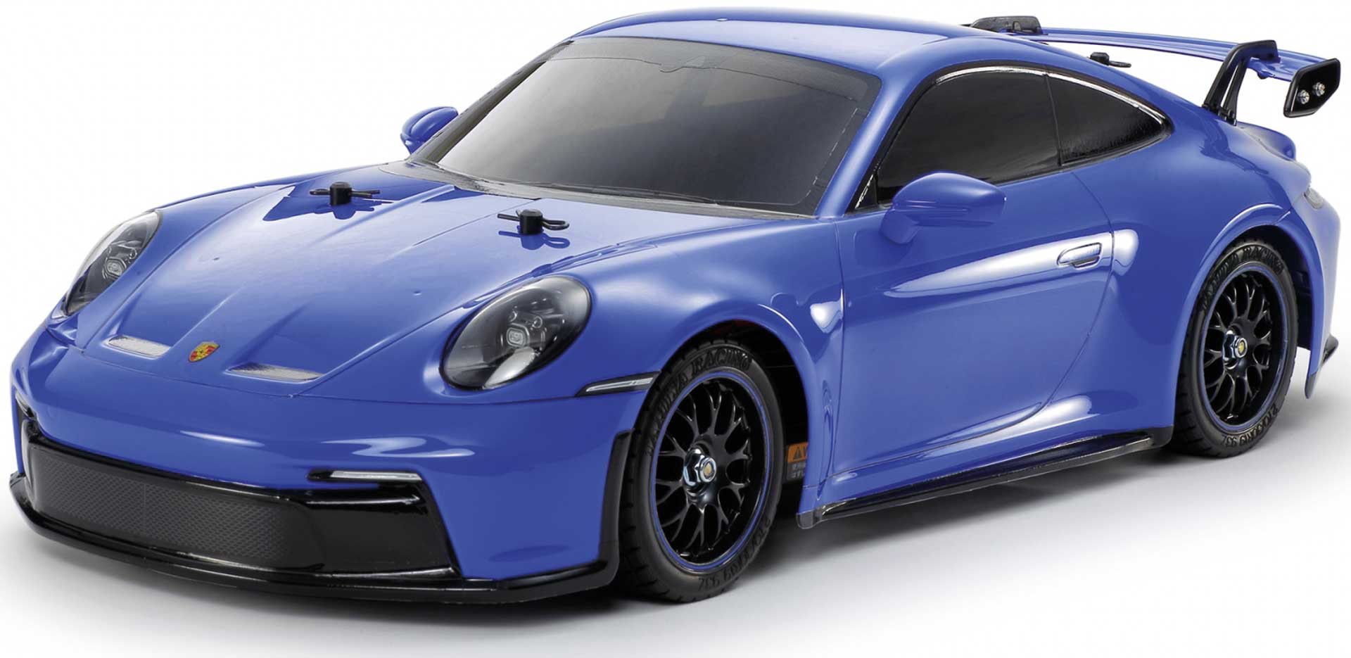 TAMIYA Porsche 911 GT3 (992) 1/10 TT-02 Bausatz blau lackiert