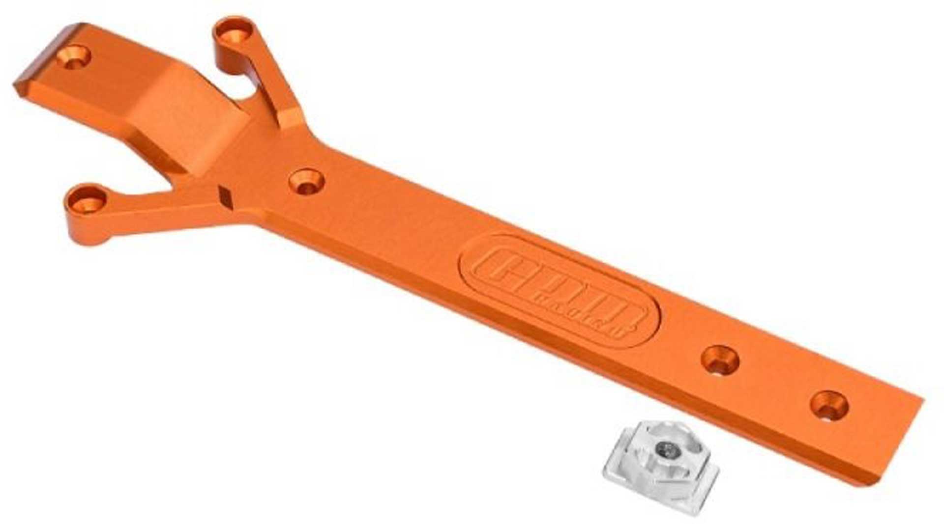 GPM Alu-Chassis-Platte orange (1) TRX MiniMaxx