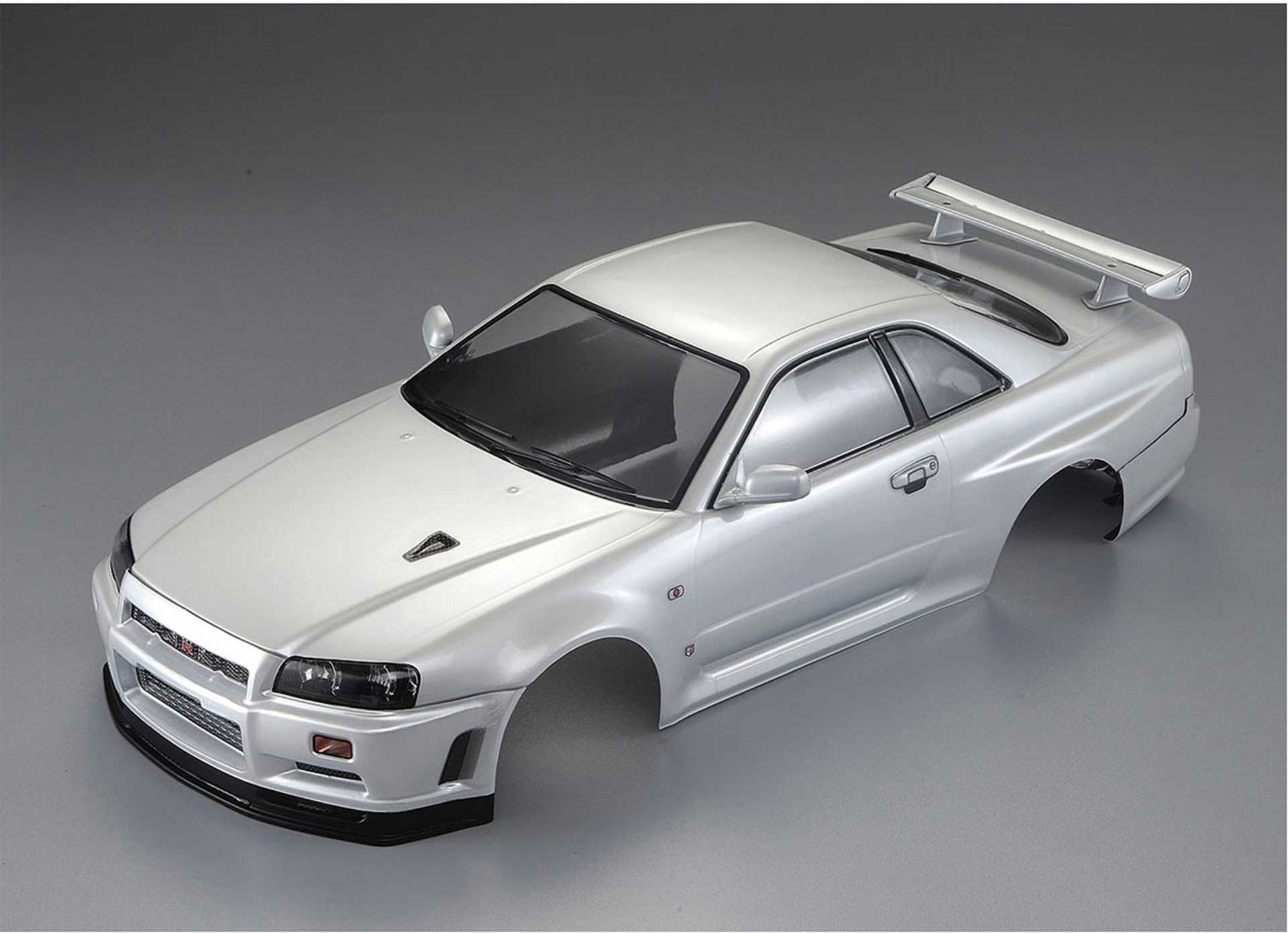 KILLER BODY NISSAN SKYLINE R34 BODY PEARL WHITE ALL-IN PAINTED