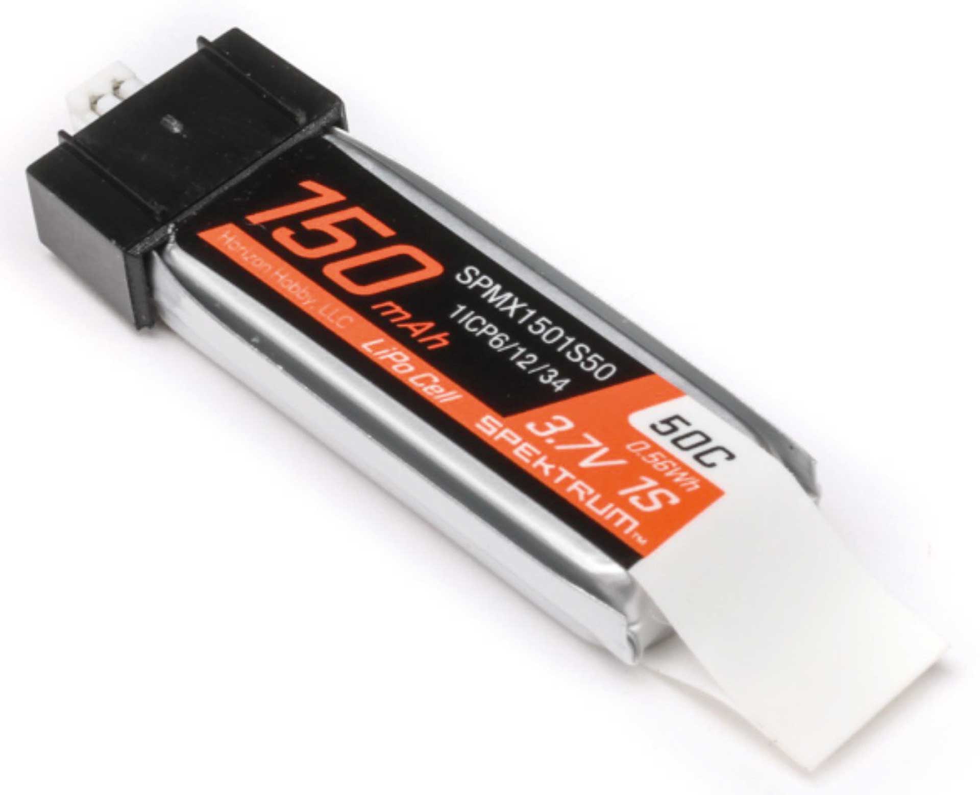 SPEKTRUM Batterie LiPo 3.7V 150mAh 1S 50C : JST Connecteur PH1.25