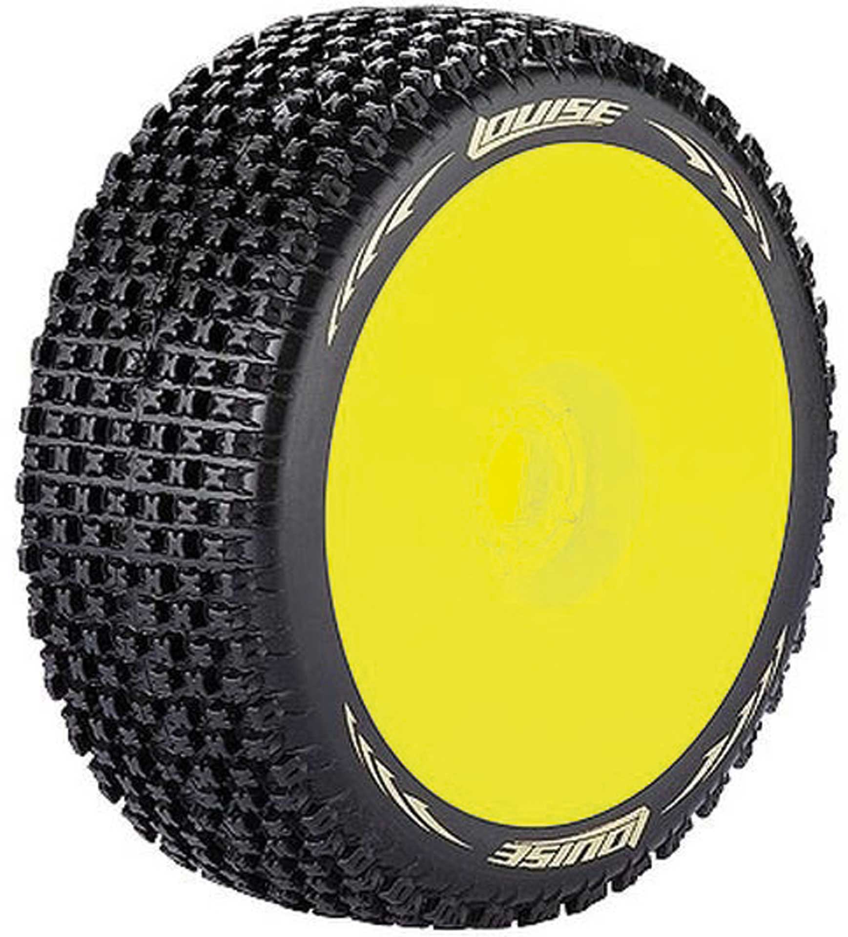 LOUISE B-Pirate Reifen supersoft auf Felge gelb 17mm (2)