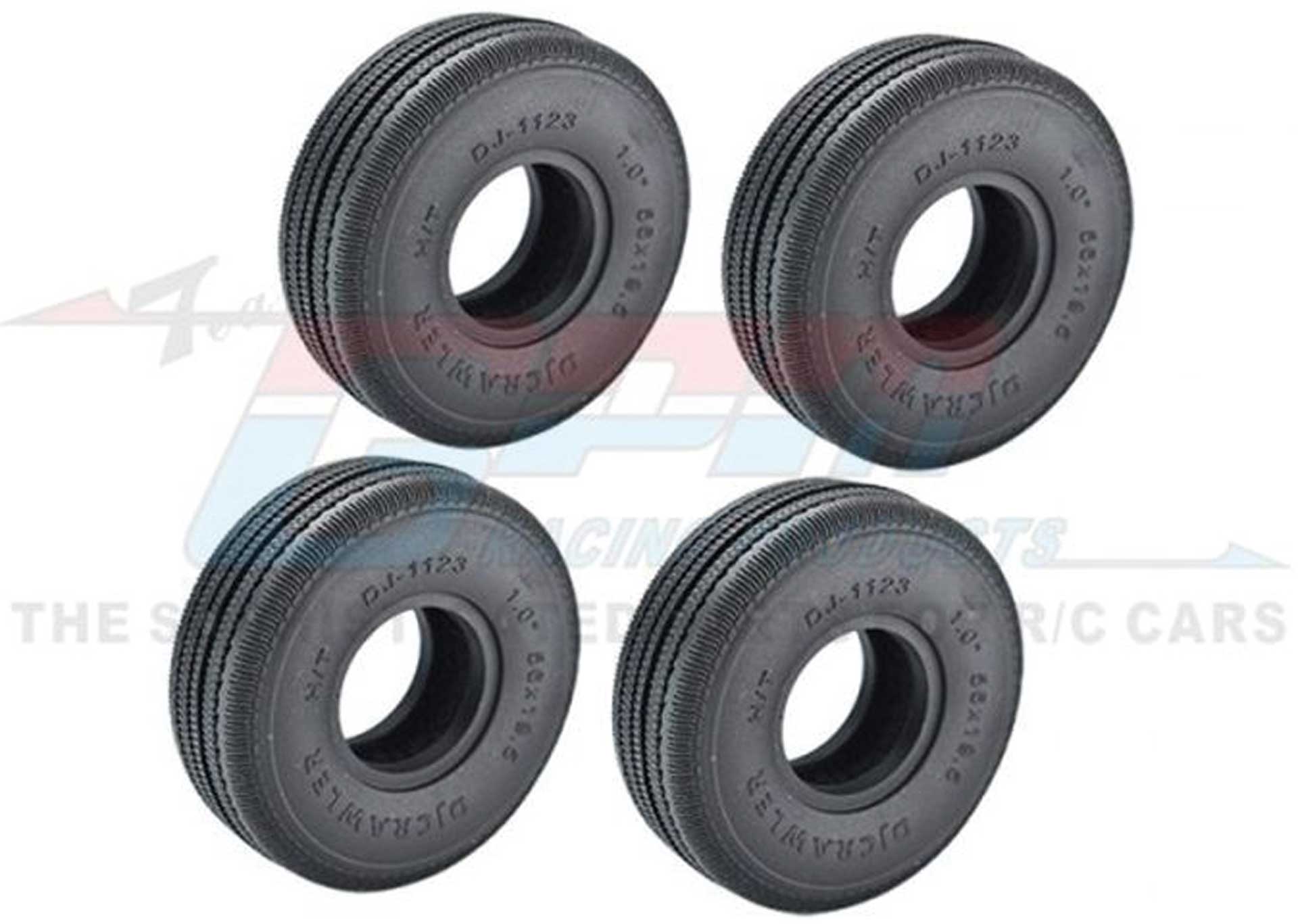 GPM High-Grip tires 1.0 with inserts 56x19mm TRX-4M, SCX24