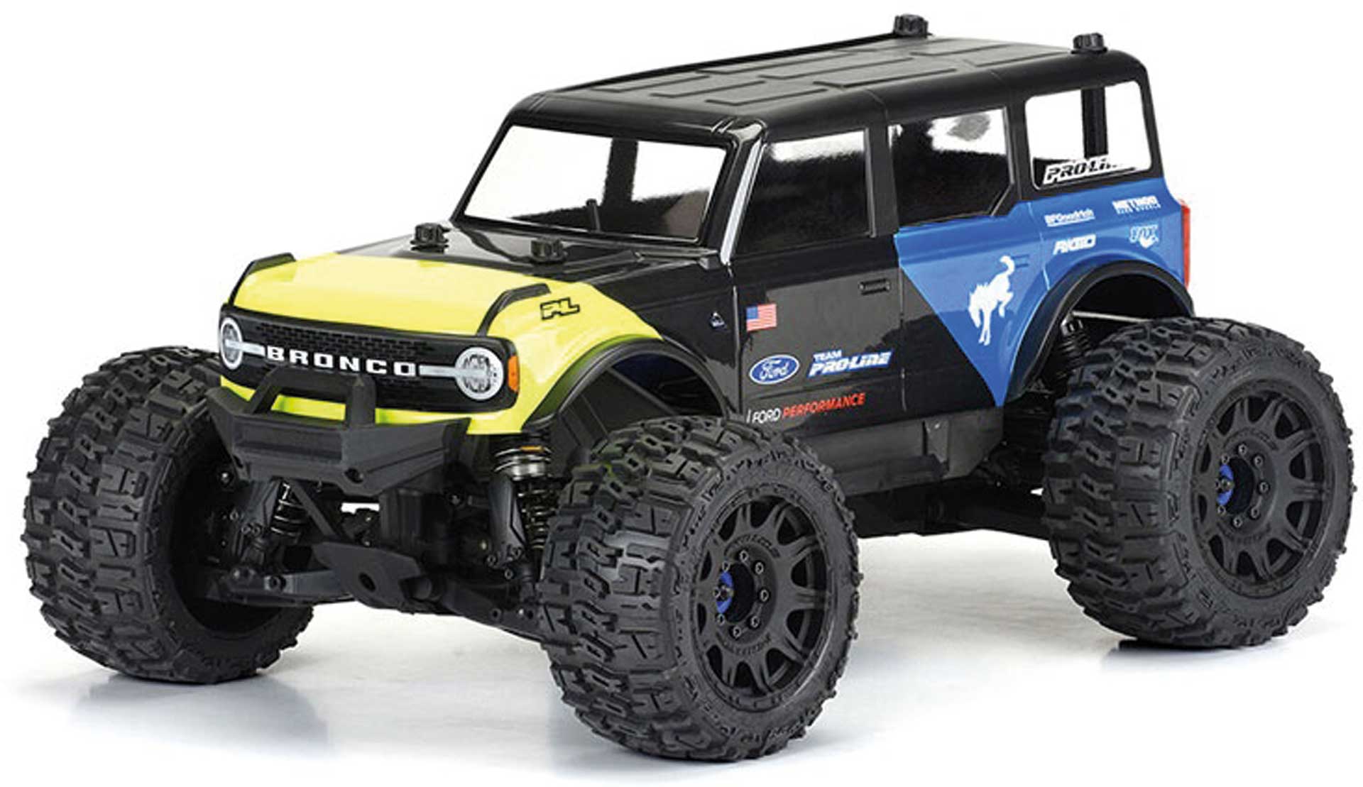 PROLINE Carrosserie 2021 Ford Bronco HD unlackiert für Traxxas E-Revo 2.0 & Maxx (benötigt lange Karo-Steher)