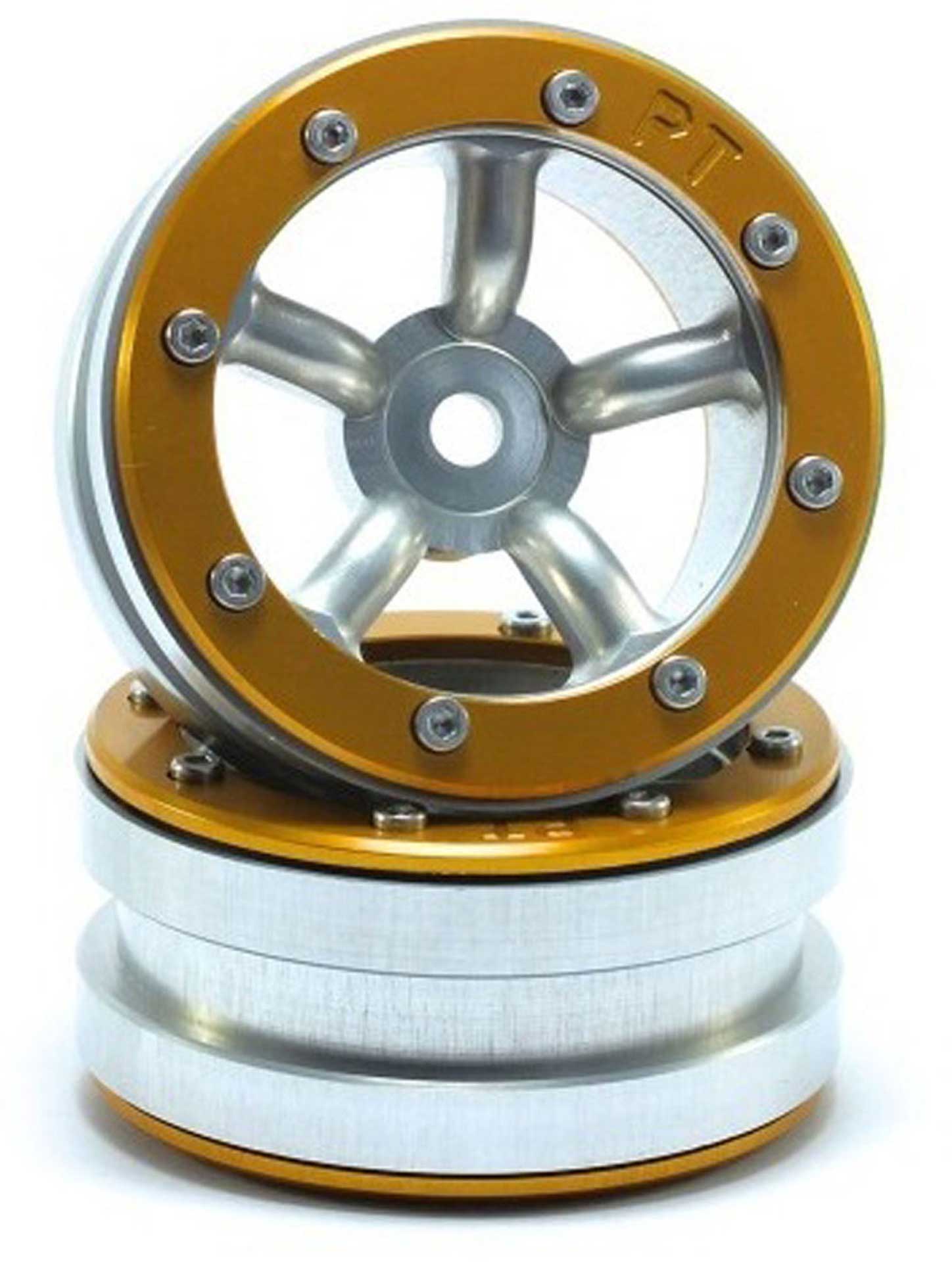 METSAFIL BEADLOCK WHEELS PT-SAFARI SILBER/GOLD 1.9 (2 ST.)