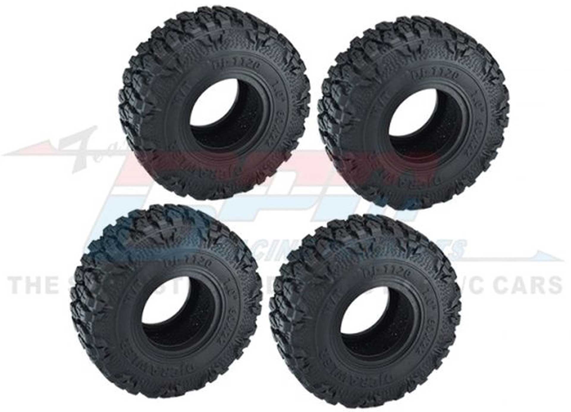 GPM High-Grip tires 1.0 with inserts 60x22mm TRX-4M, SCX24