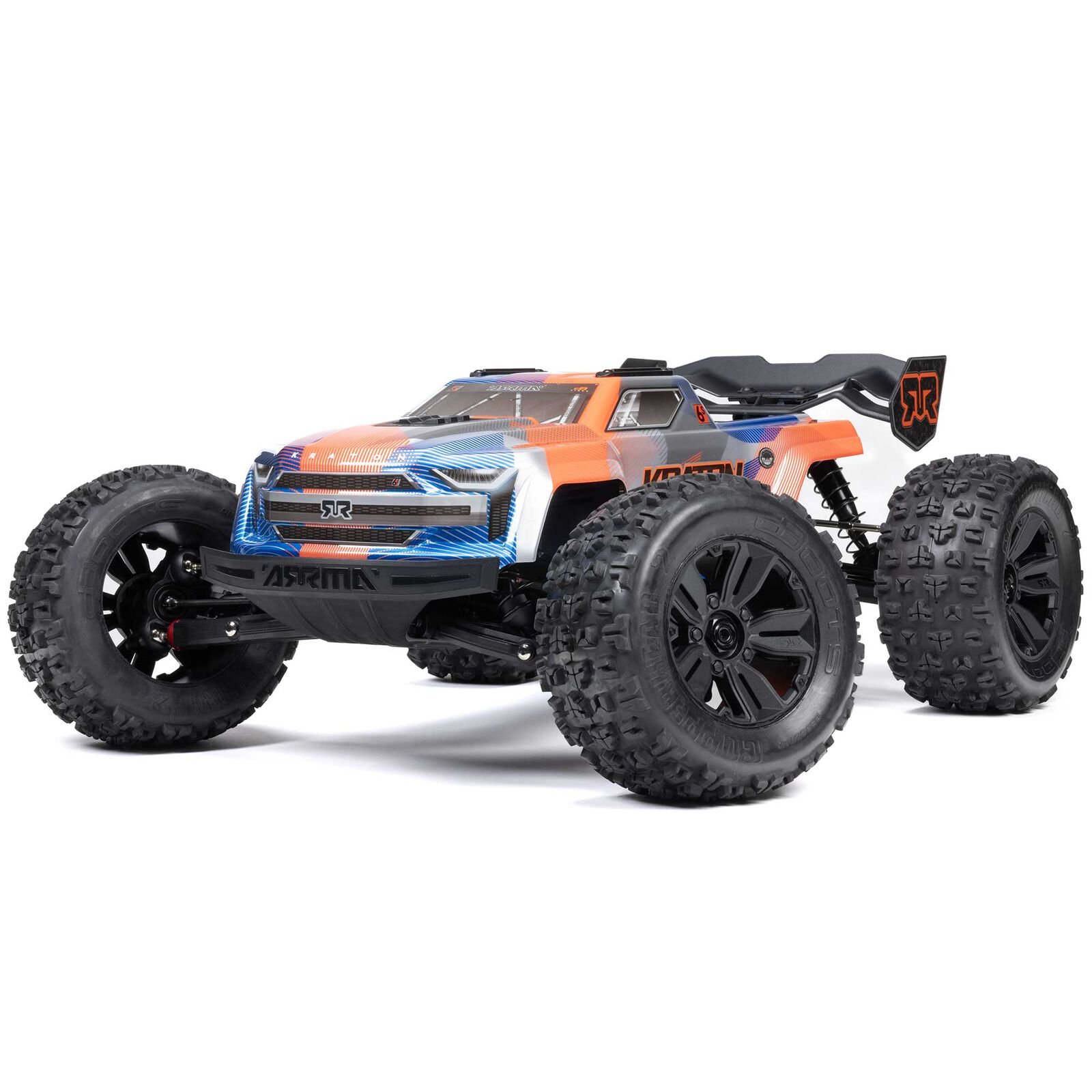 ARRMA KRATON 6S V6 4X4 BLX 1/8 Brushless Speed Monster Truck RTR, Blau/Orange