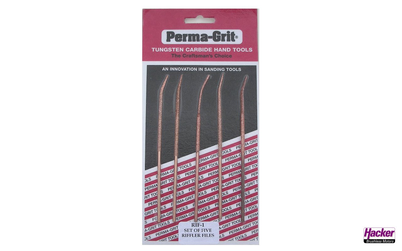 PERMA GRIT 5-piece set "Hole file" 140mm medium