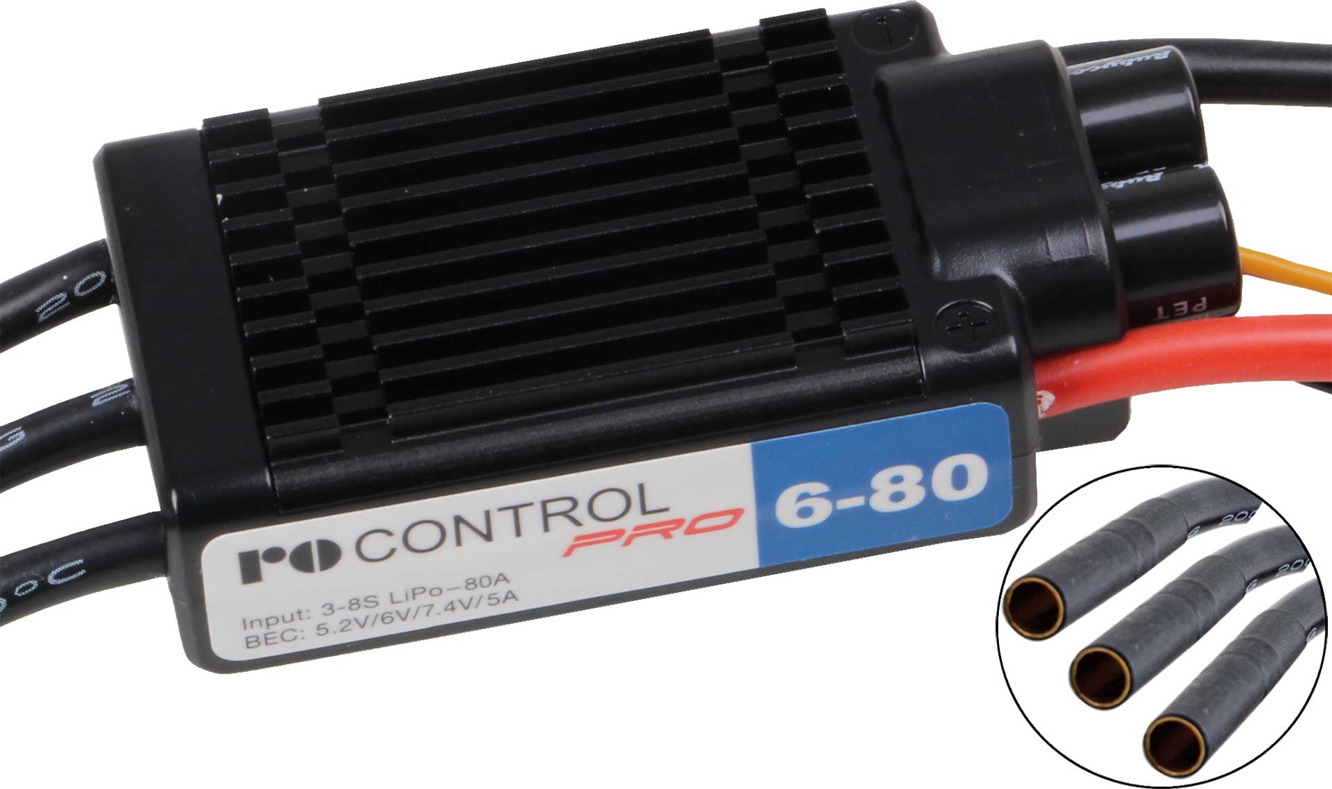 Robbe Modellsport RO-CONTROL PRO 6-80 3-8S -80(100)A BL CONTROLLER 5,2-7,4V/5A SWITCH-B