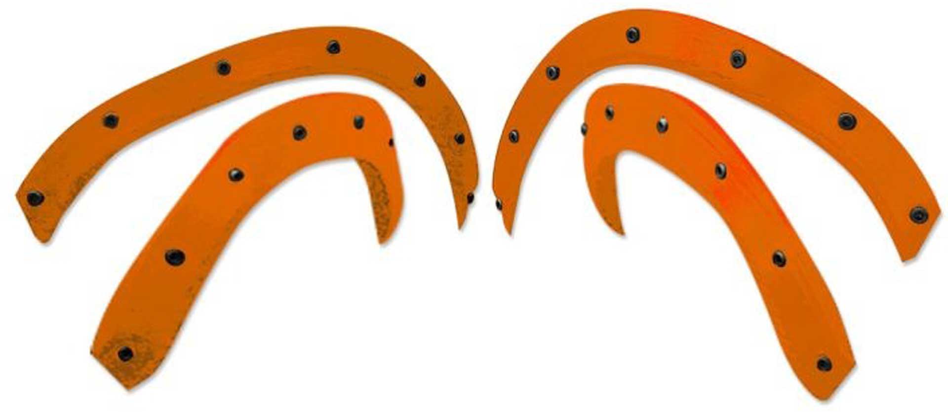 TMT FENDER FLARES ORANGE (INCL. SCREWS) FOR TRX X-MAXX V2 RAPTOR