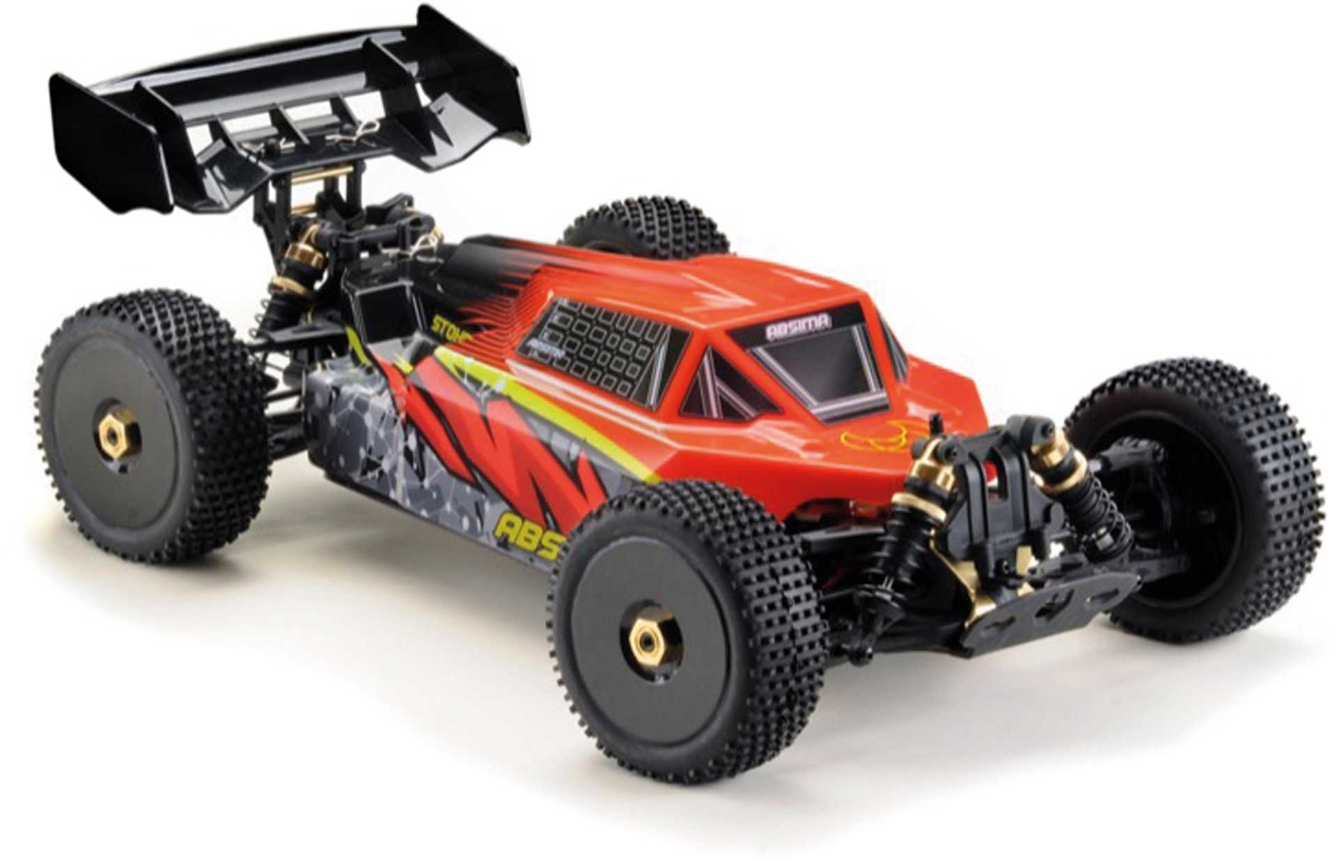 ABSIMA 1:8 Buggy "STOKE V2" rot 4S 4WD 100% RTR SET