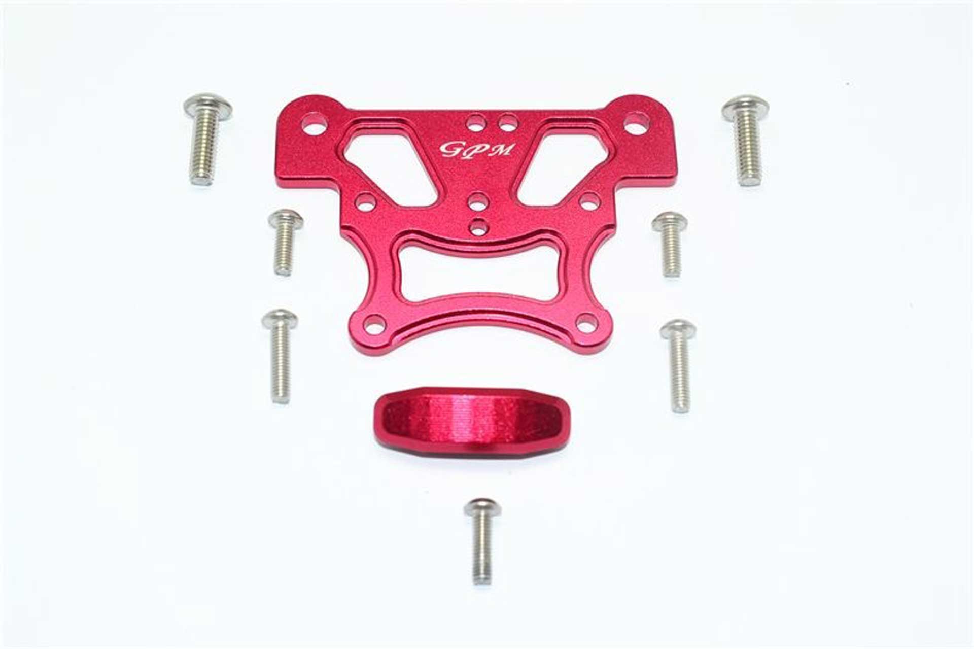 GPM ALUMINUM FRONT TOP PLATE-9PC SET red GPM ARRMA KRATON NOTRIUS OUTCAST