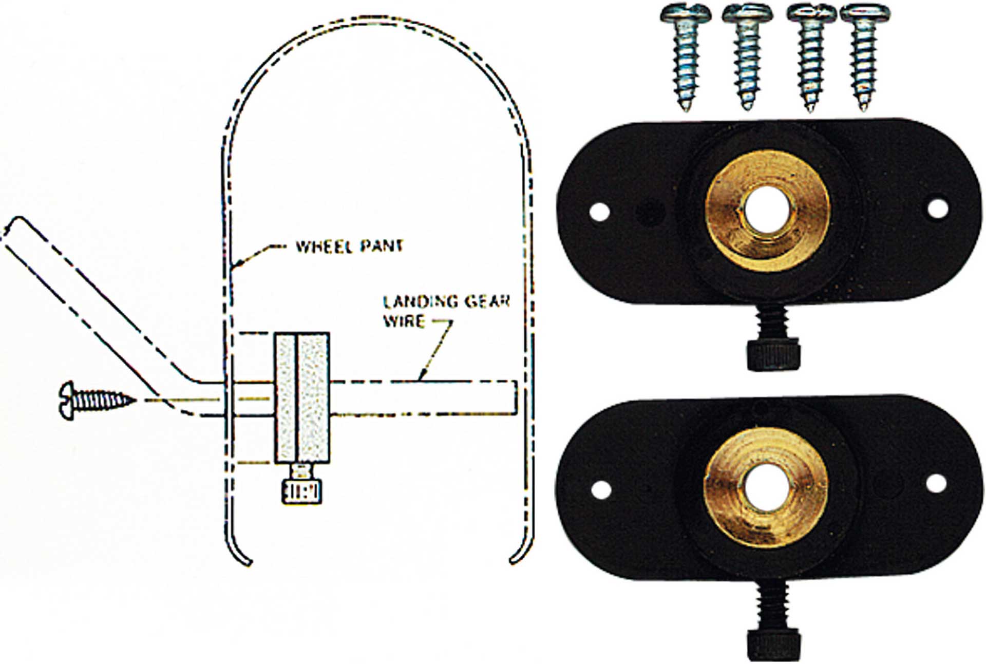 SIG WHEEL PANT MOUNT 5MM, 2PCS.