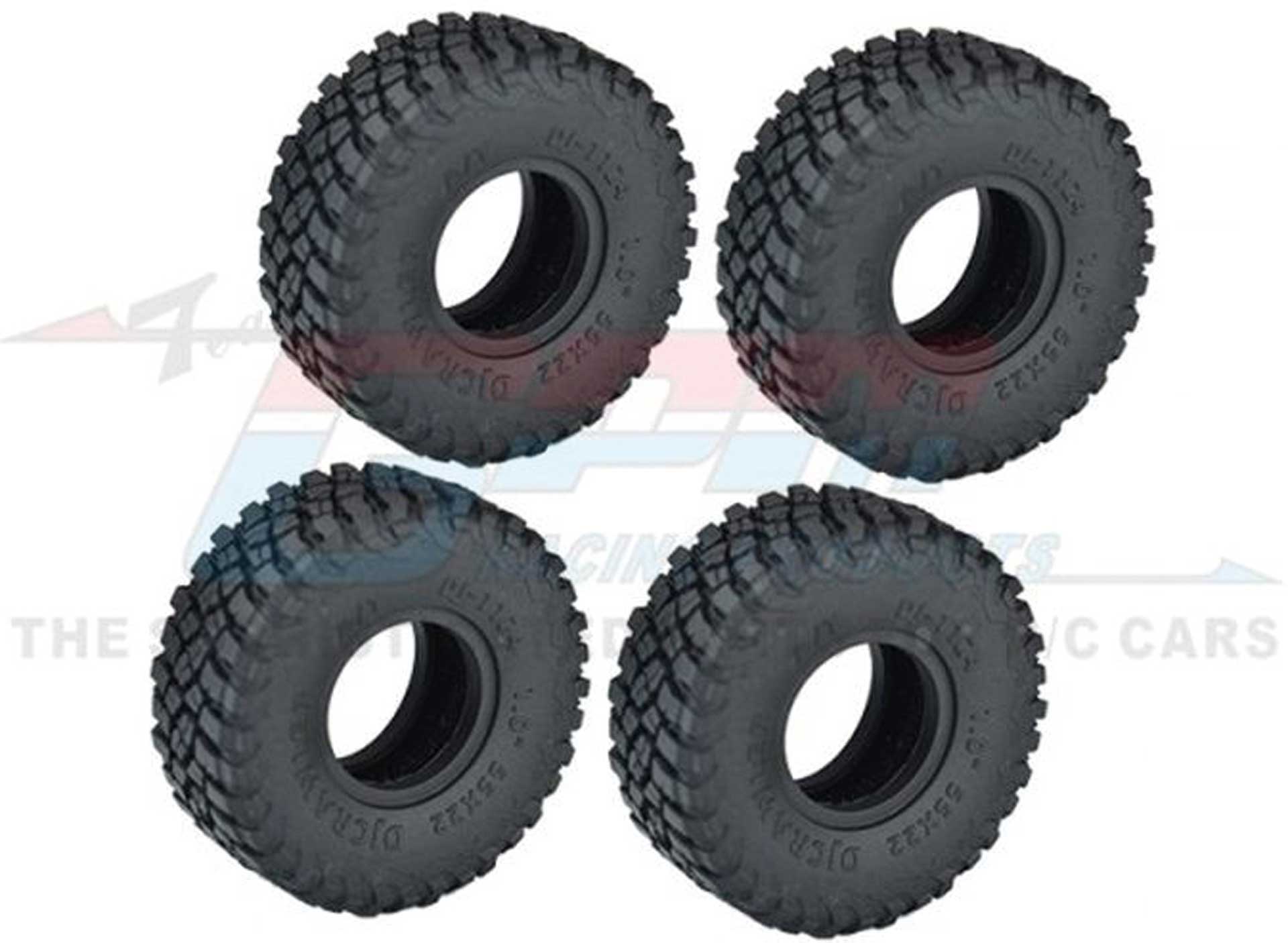 GPM Grip tires 1.0 with inserts 55x22mm TRX-4M, SCX24