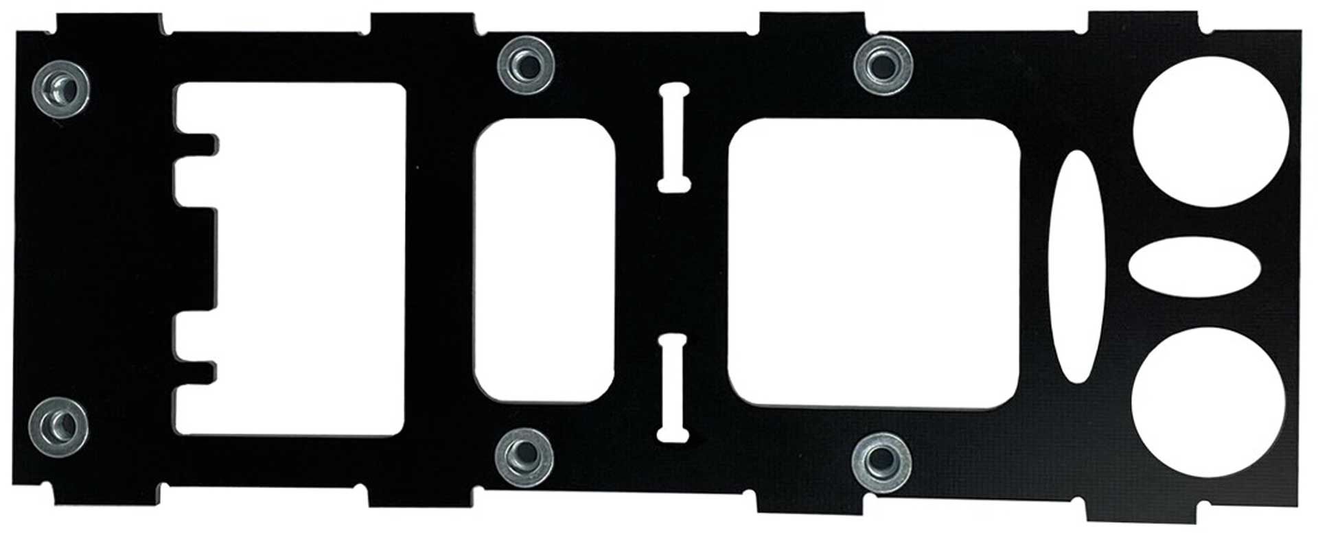 PARA-RC Backplate Pilot Noah / HEP light with rivet nuts