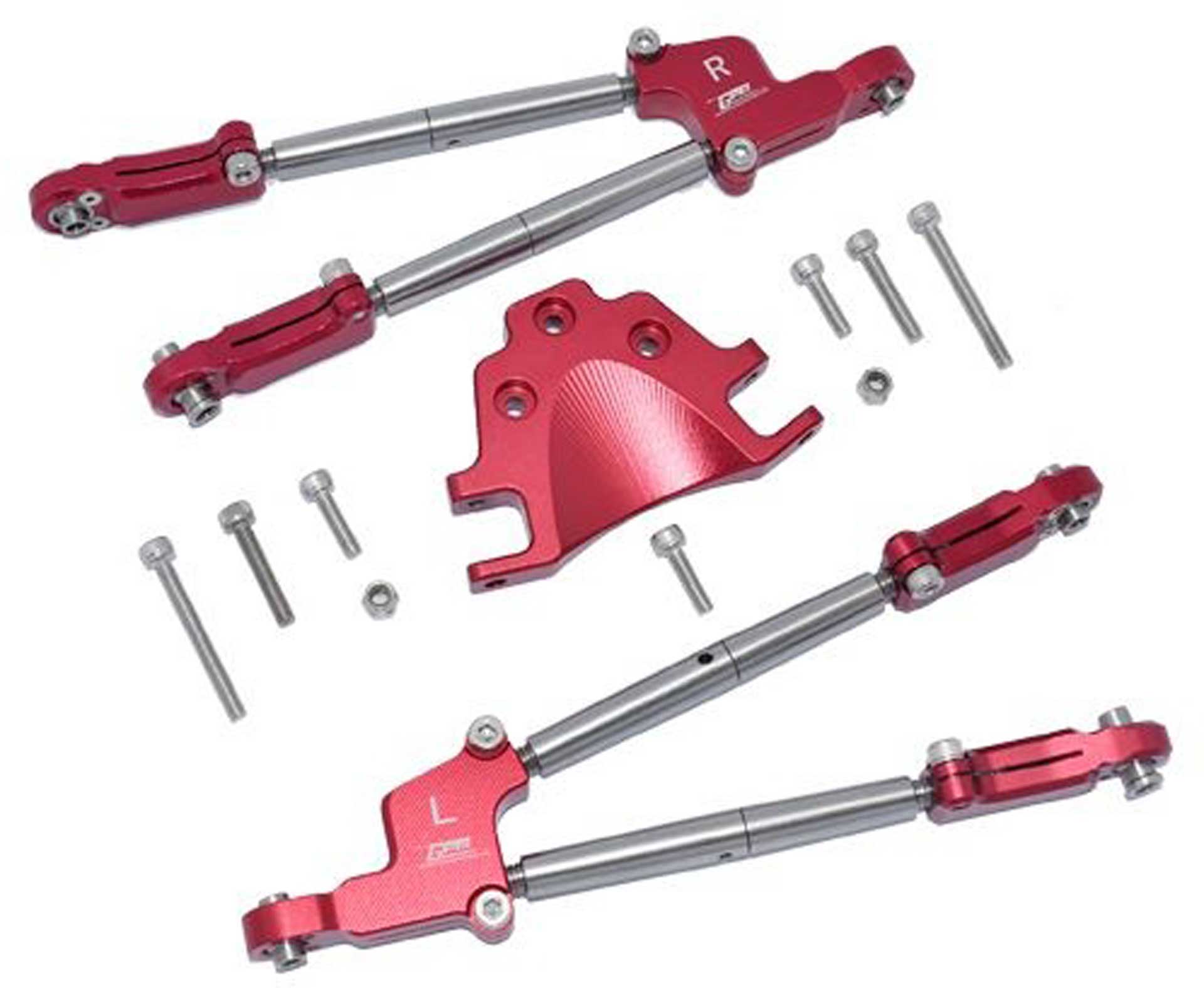 GPM Kit de suspension arrière supérieure en aluminium rouge ARRMA Kraton, Outcast 8s