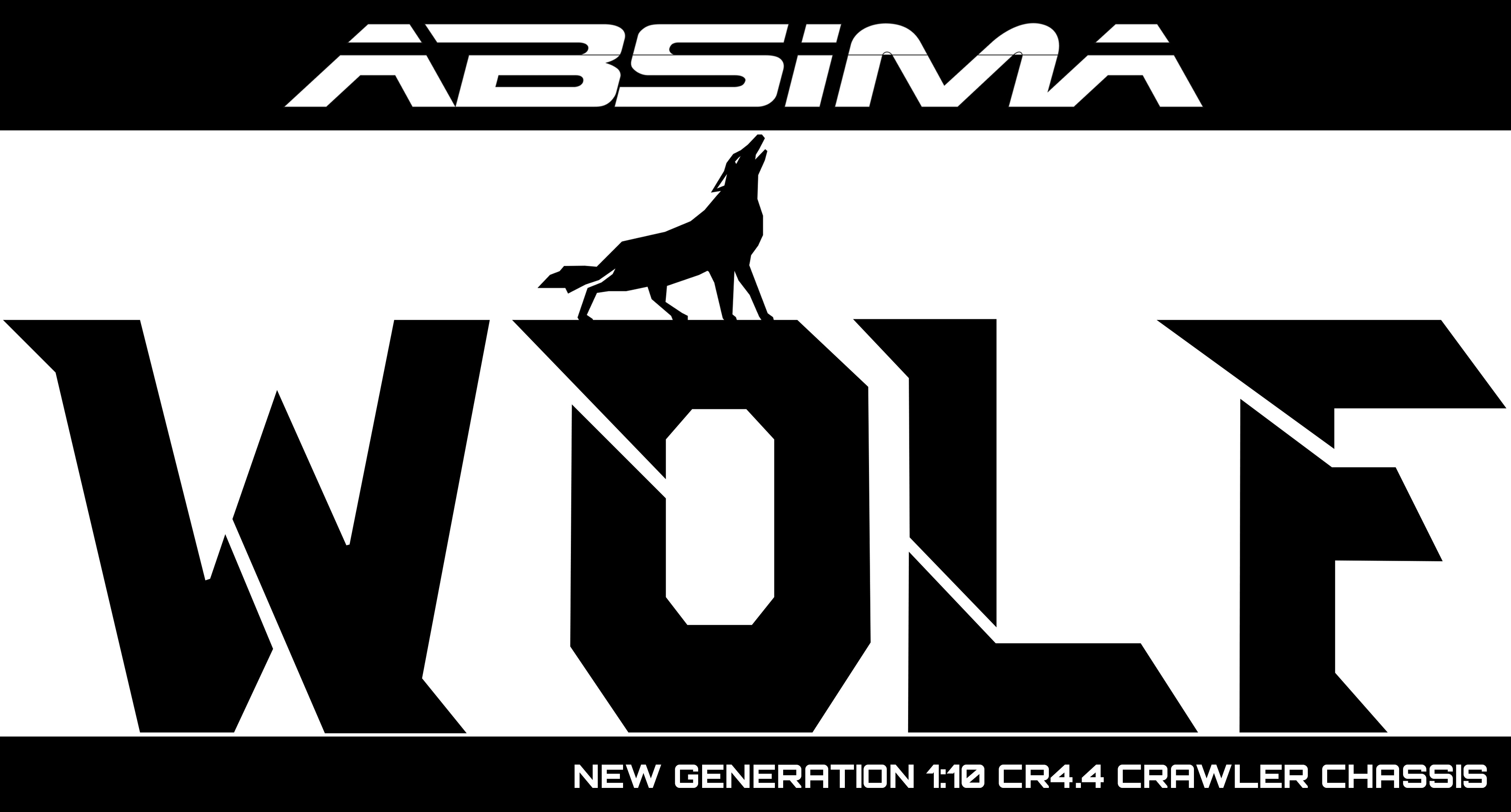 Absima WOLF RC Crawler CR4.4 1/10 Logo RBLind