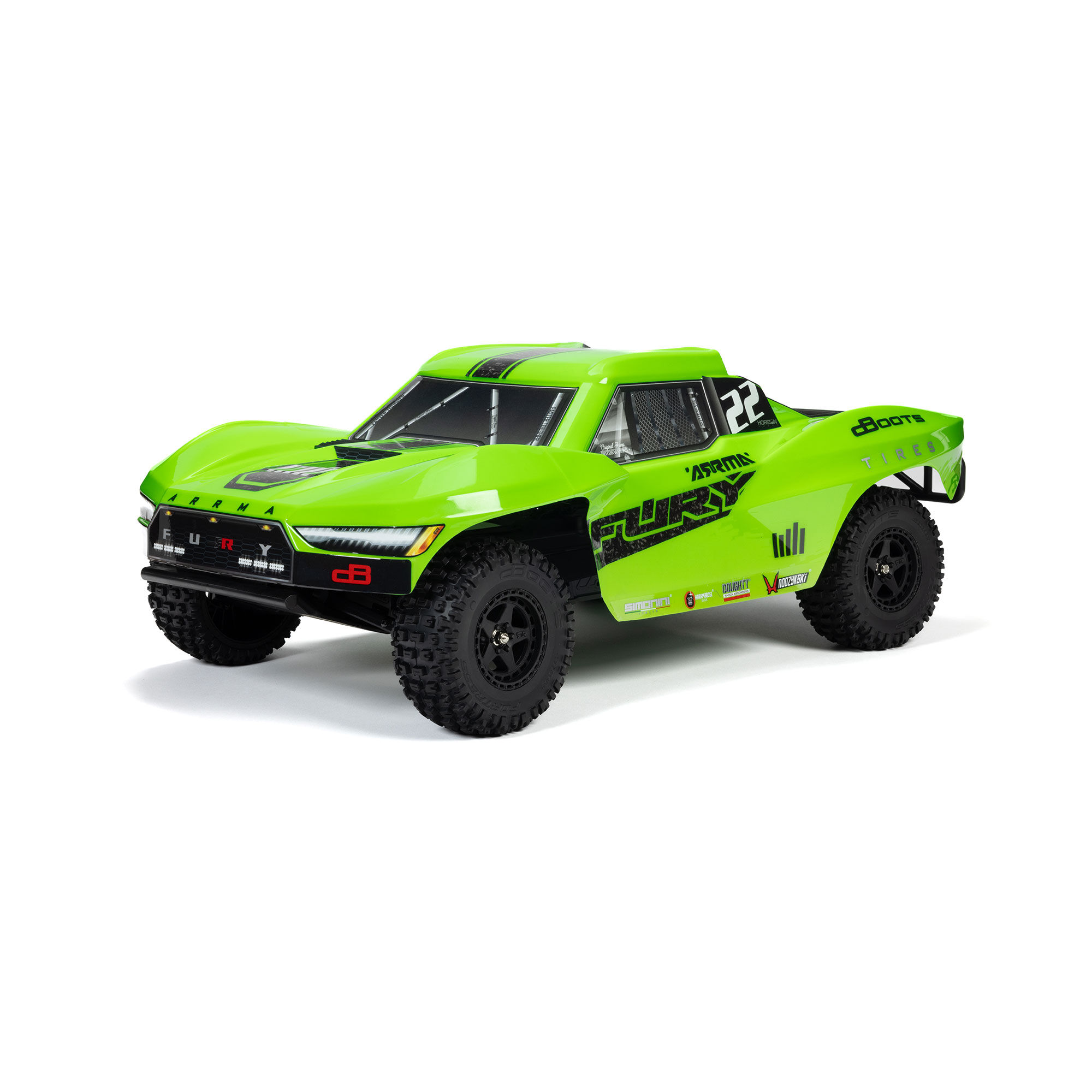 ARRMA FURY MEGA 550 1/10 2WD Short Course Truck RTR, Grün