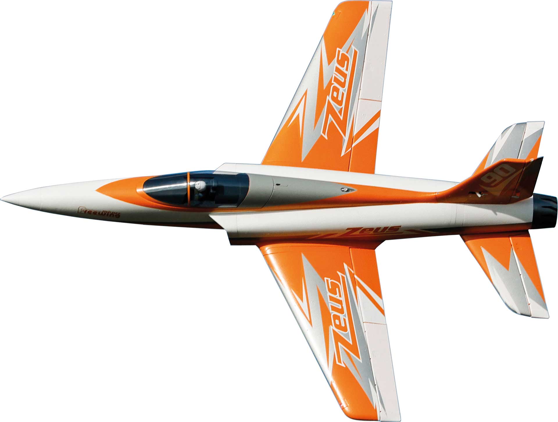 Freewing Zeus 90mm PNP 6S Sport Jet EDF (Orange)