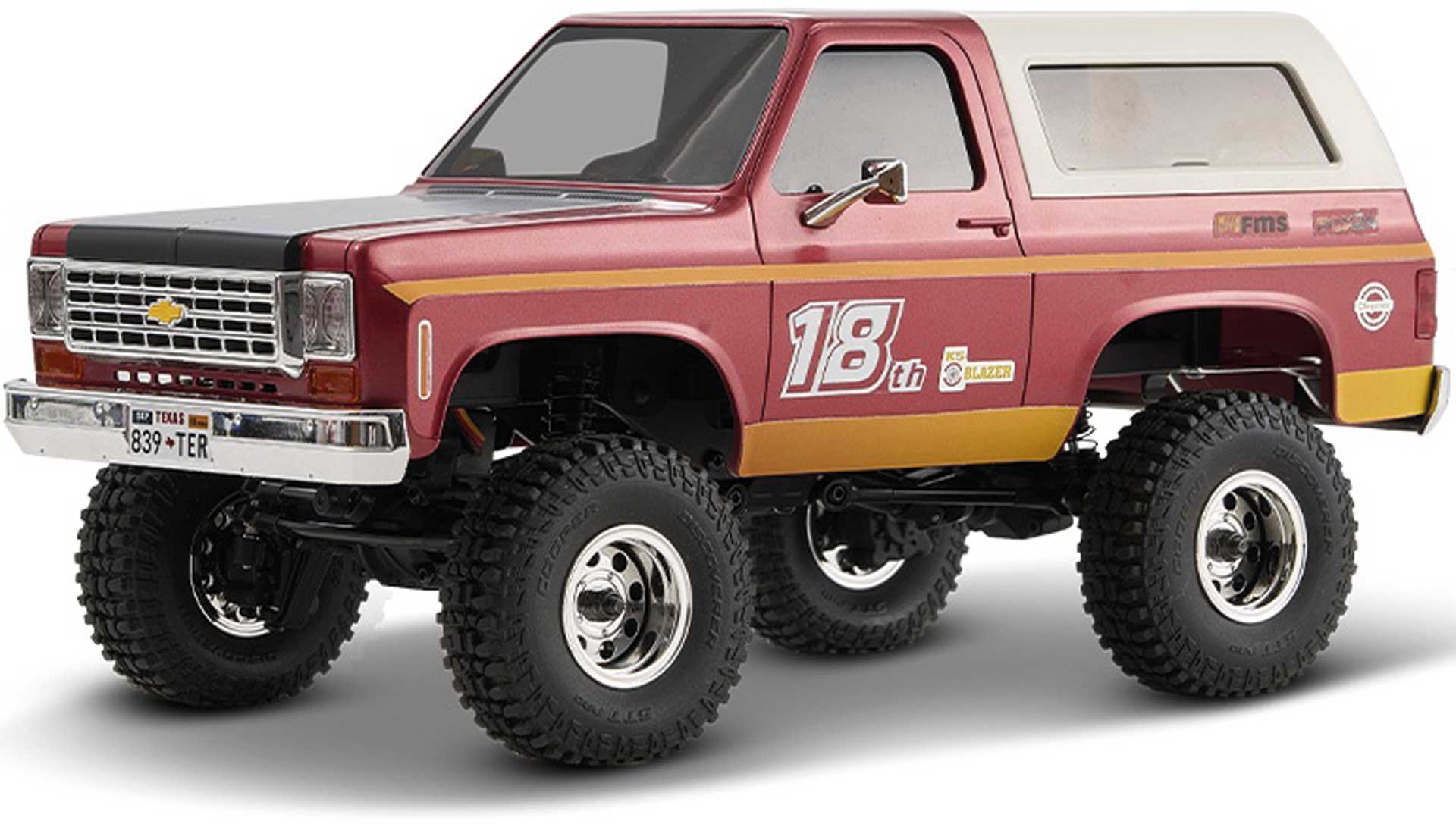 FMS FCX24 Chevrolet K5 Blazer PRO 1:24 rot RTR 2.4 GHz