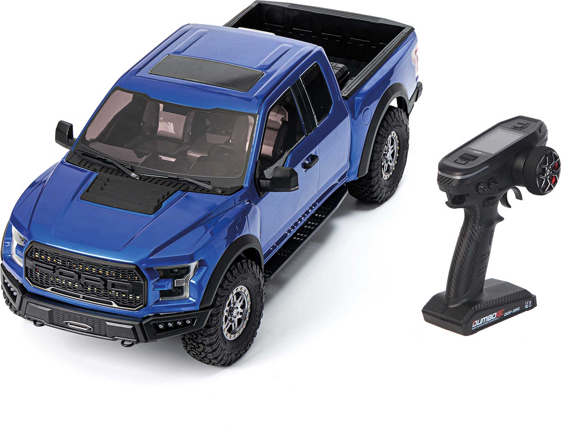 ROBITRONIC Ford F-150 Raptor 1/8 Crawler RTR mit DDF-350 Sender (Blau)