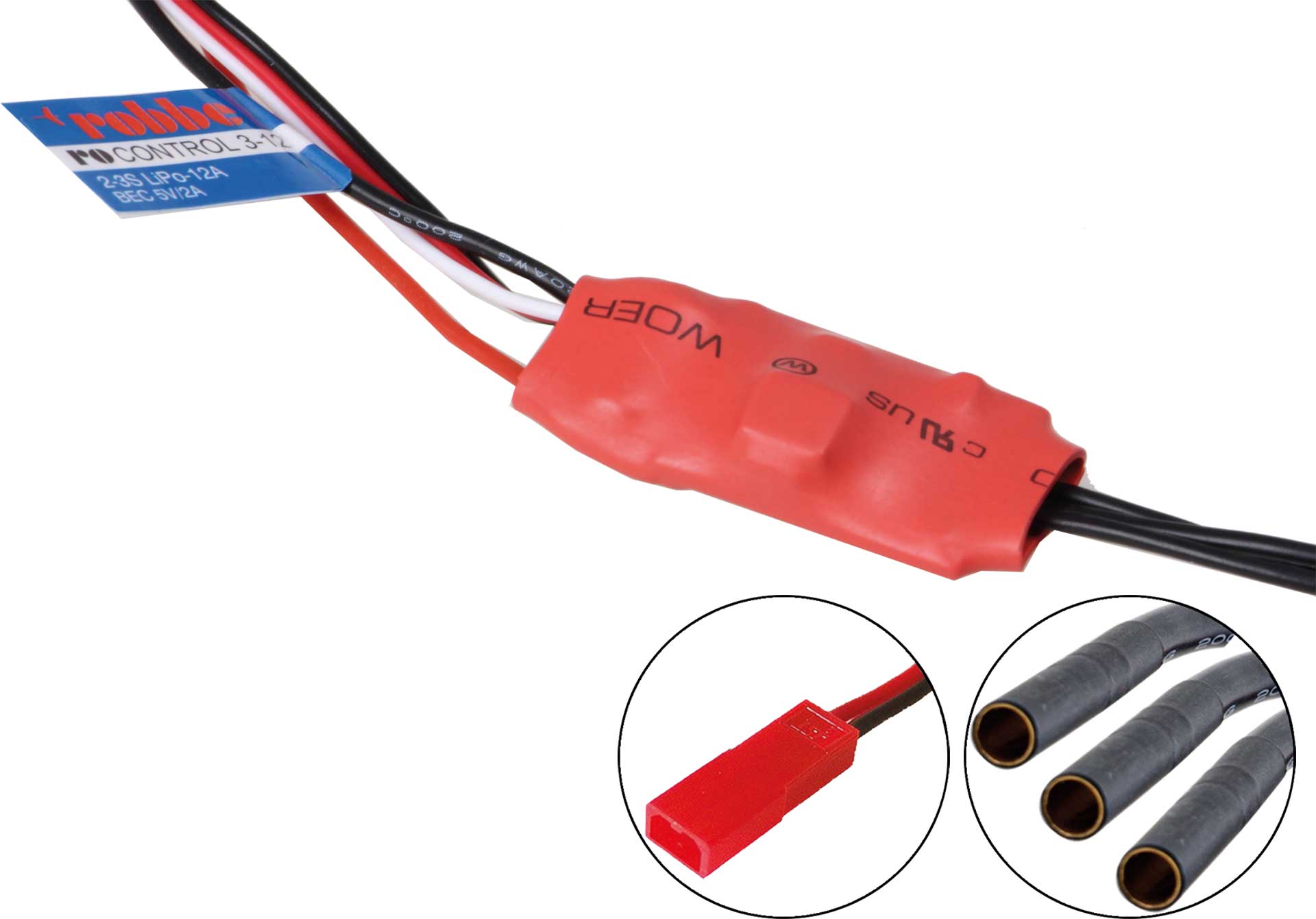 Robbe Modellsport RO-CONTROL 3-12 2-3S -12(15)A BRUSHLESS CONTROLLER 5V/2A BEC