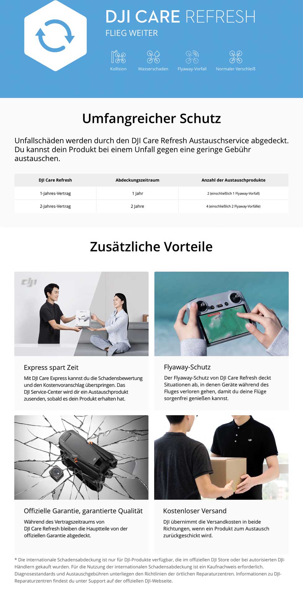 DJI Care Refresh (DJI Air 3S) 1 Jahr (Karte)