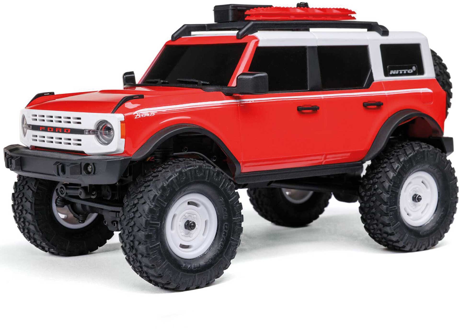 AXIAL SCX24 Ford Bronco Heritage Edition 4X4 V2 1/24 RTR Brushed Rock Crawler rot