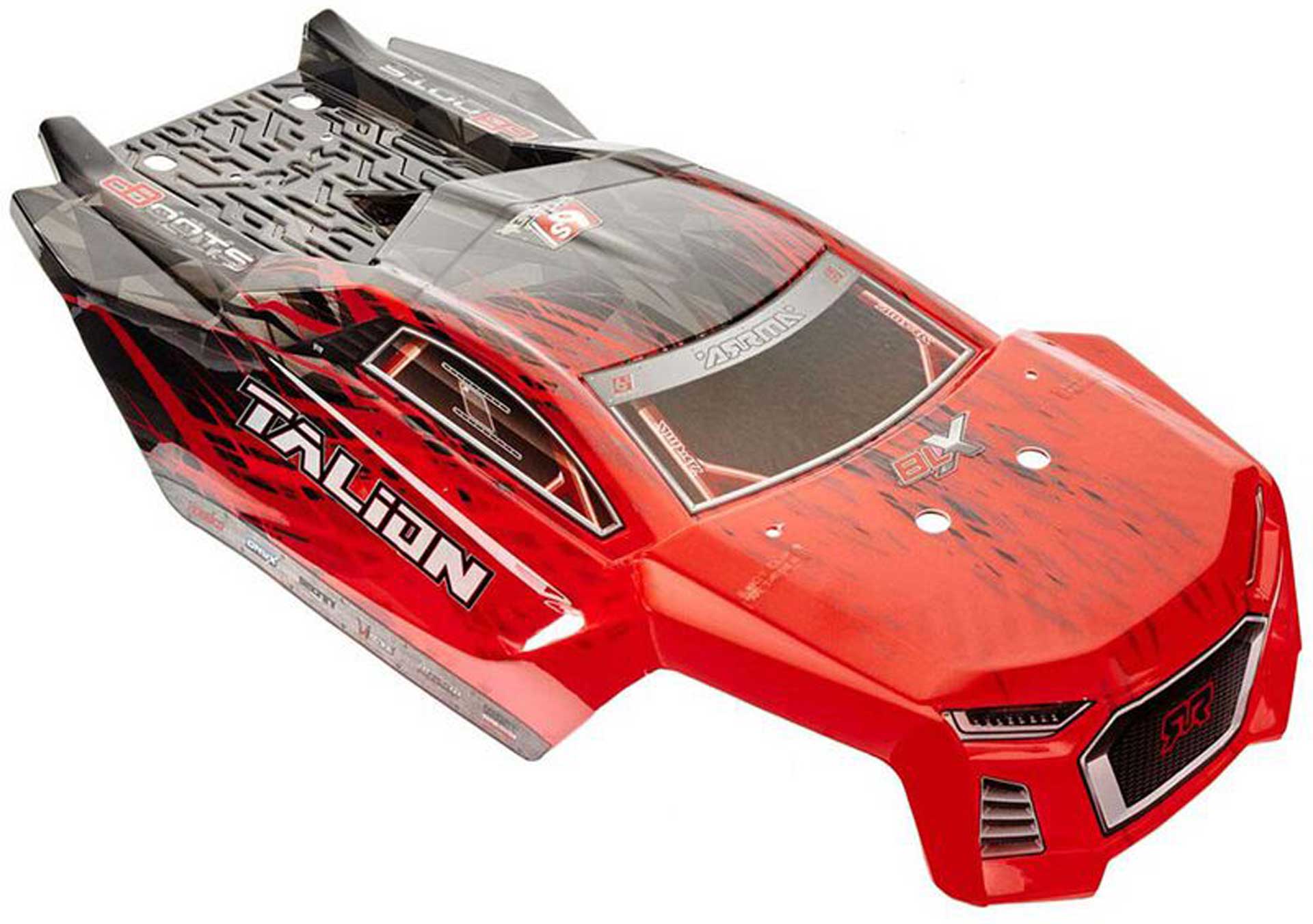 ARRMA AR406135 Body Red/Black Pntd W/Decal Talion 6S BLX