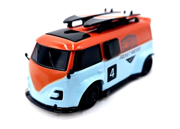 Pocket Racers Bus 1/64 Orange RTR