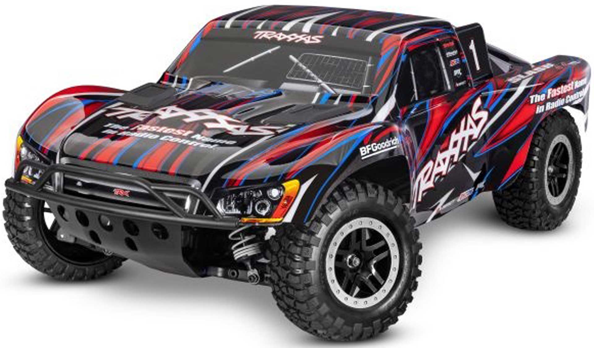 TRAXXAS Slash 4x4 VXL Clipless rouge 1/10 Short-Course RTR Brushless, HD, sans batterie ni chargeur