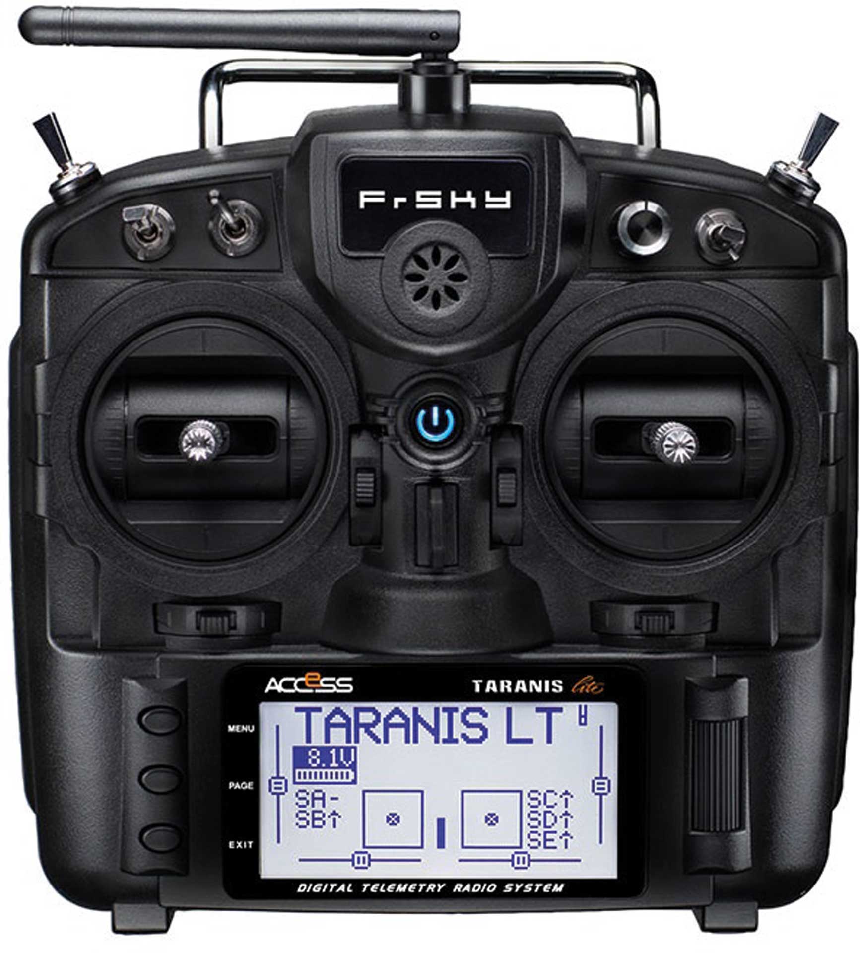 TARANIS X9 Lite EU/LBT FrSky Senderset noir Carte SD, 2,4GHz (sans accu)