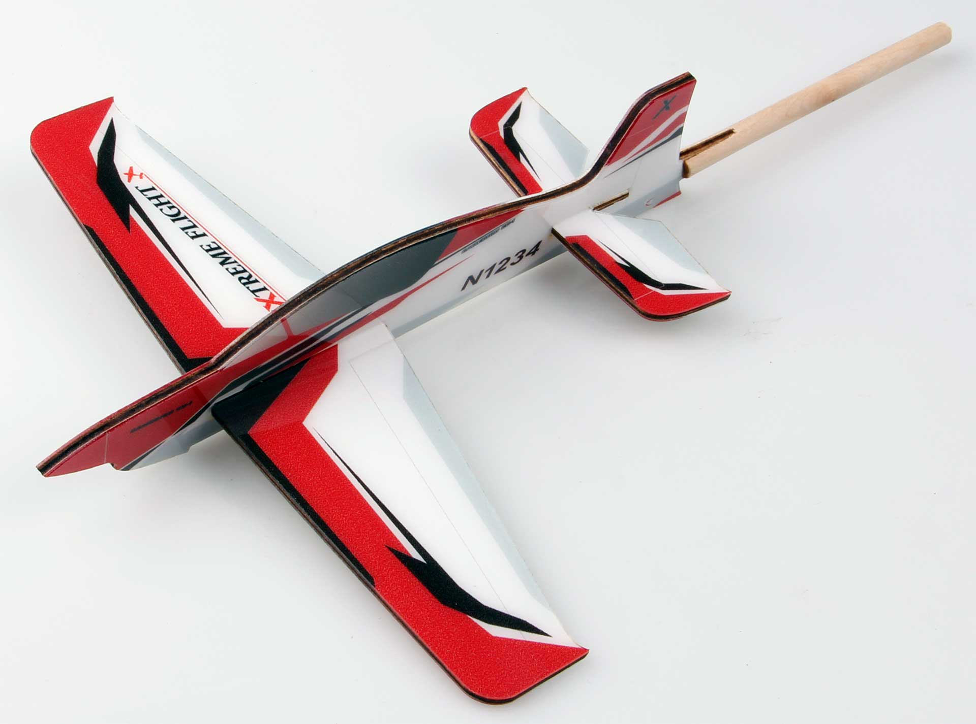 EXTREMEFLIGHT-RC Gamebird rouge /blanc  Stick Plane