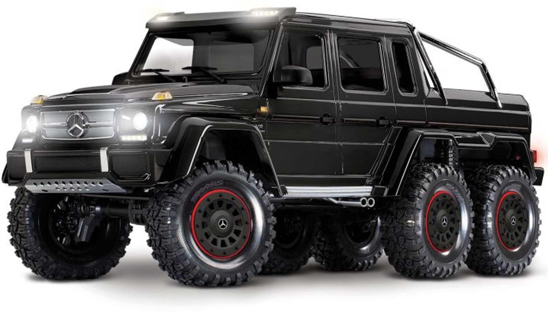 TRAXXAS TRX-6 MB G63 AMG 6x6 schwarz 1/10 Crawler RTR Brushed, Clipless, ohne Akku und Ladegerät