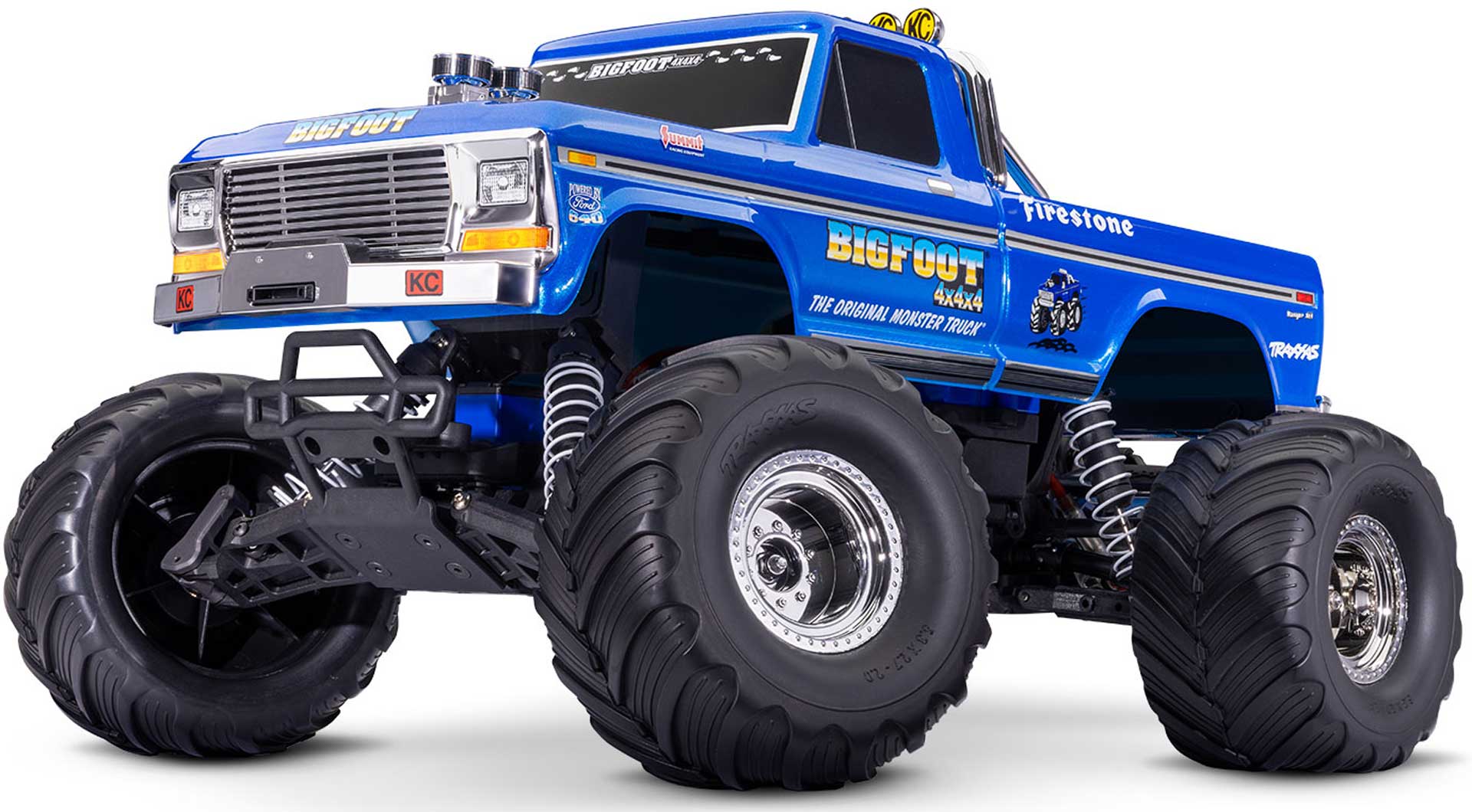 TRAXXAS BIGFOOT NO.1 BLUE 1/10 2WD MONST RTR BRUSHED, HD, WITH BATTERY AND 4AMPER