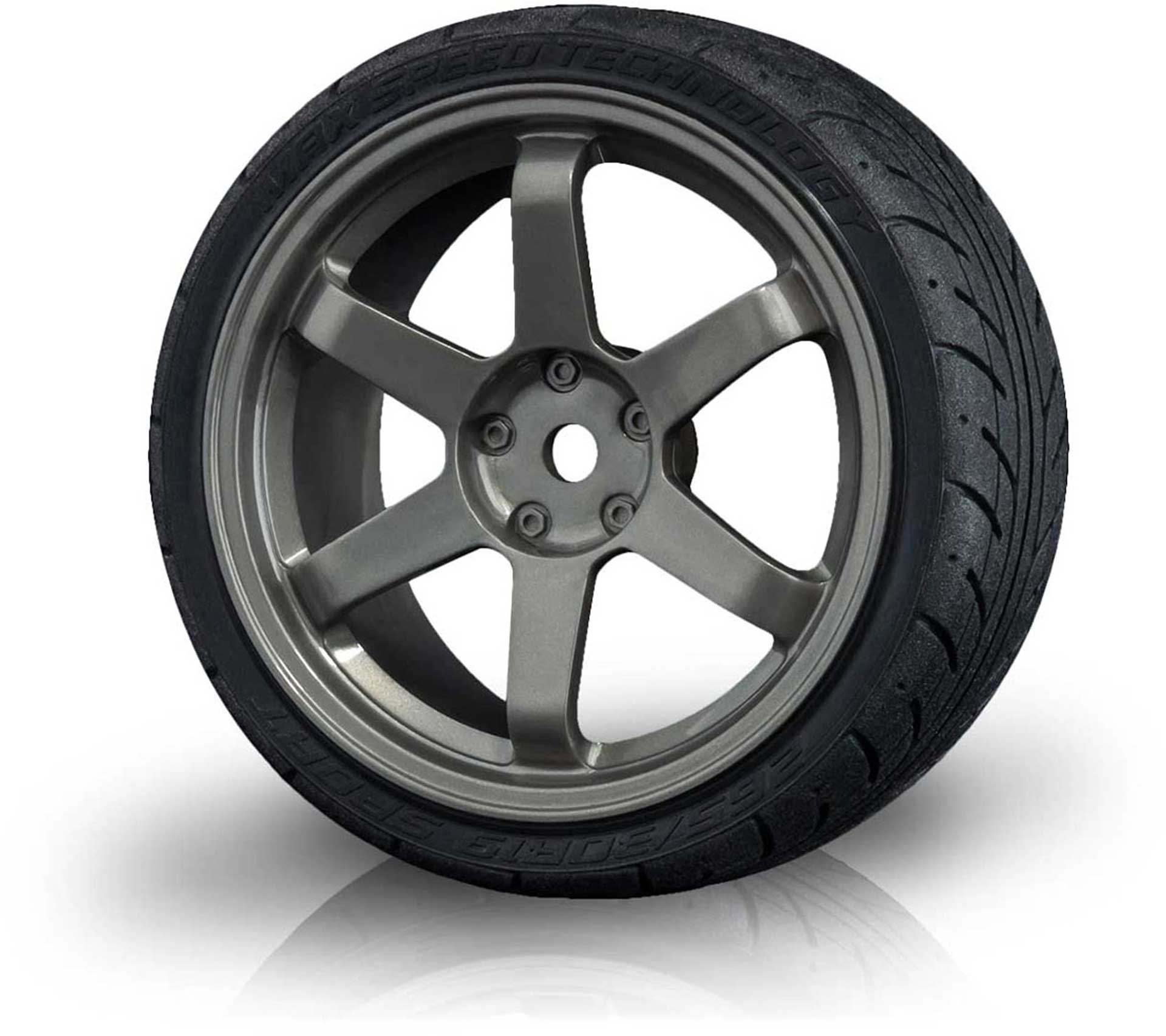 MST TIRES  SET  GREY  MIT AD ONROAD TIRES 4PCS.