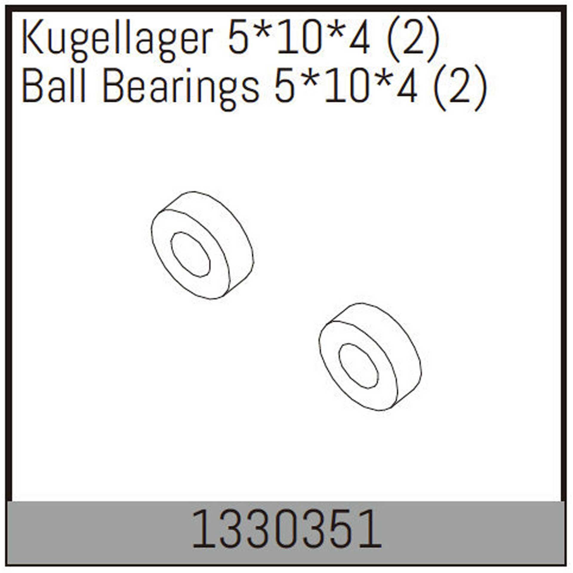 ABSIMA Kugellager 5*10*4 (2 St.)