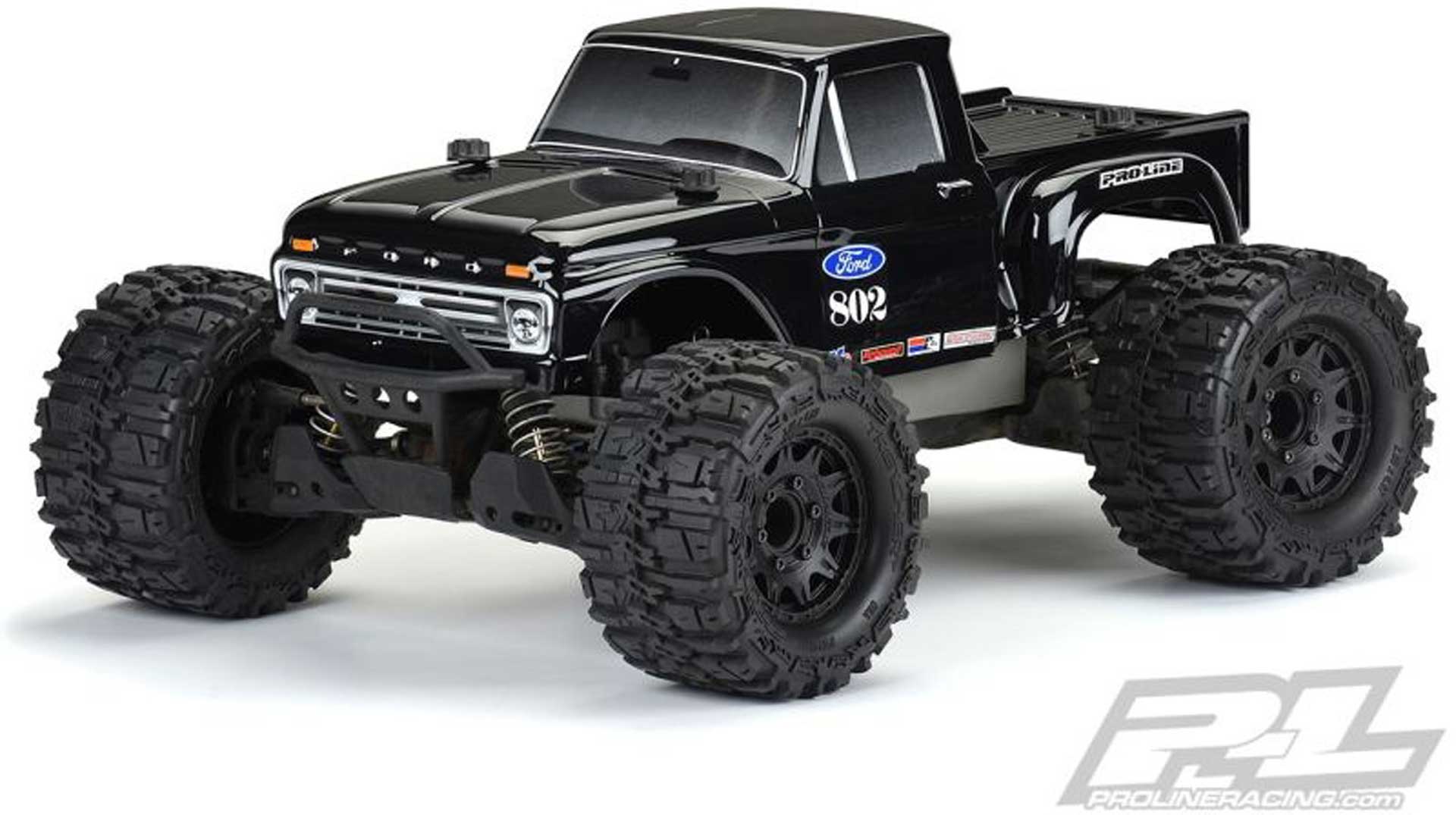 PROLINE Body 1966 Ford F-100 1/10 black for TRX Stampede and similar