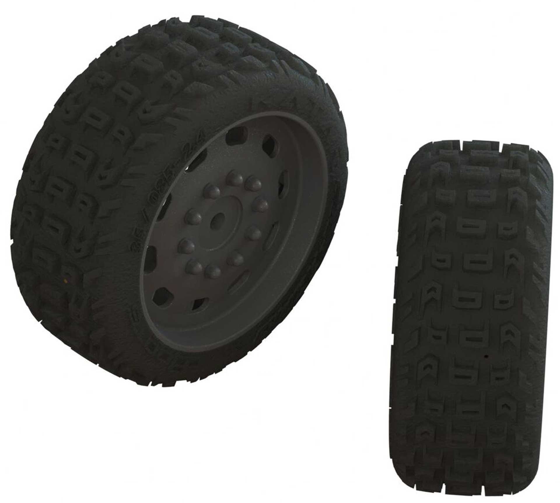 ARRMA dBoots KATAR 35/085 2.4 Tire Set Glued (1 paire)