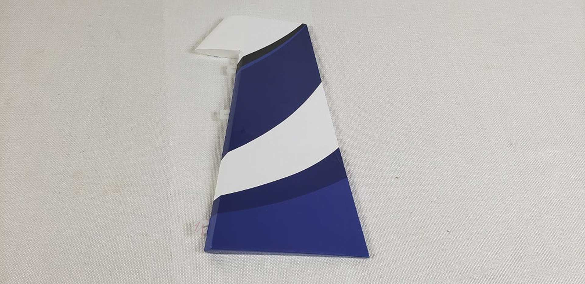 3D HOBBY SHOP RUDDER VELOX 52" BLUE / WHITE ARF