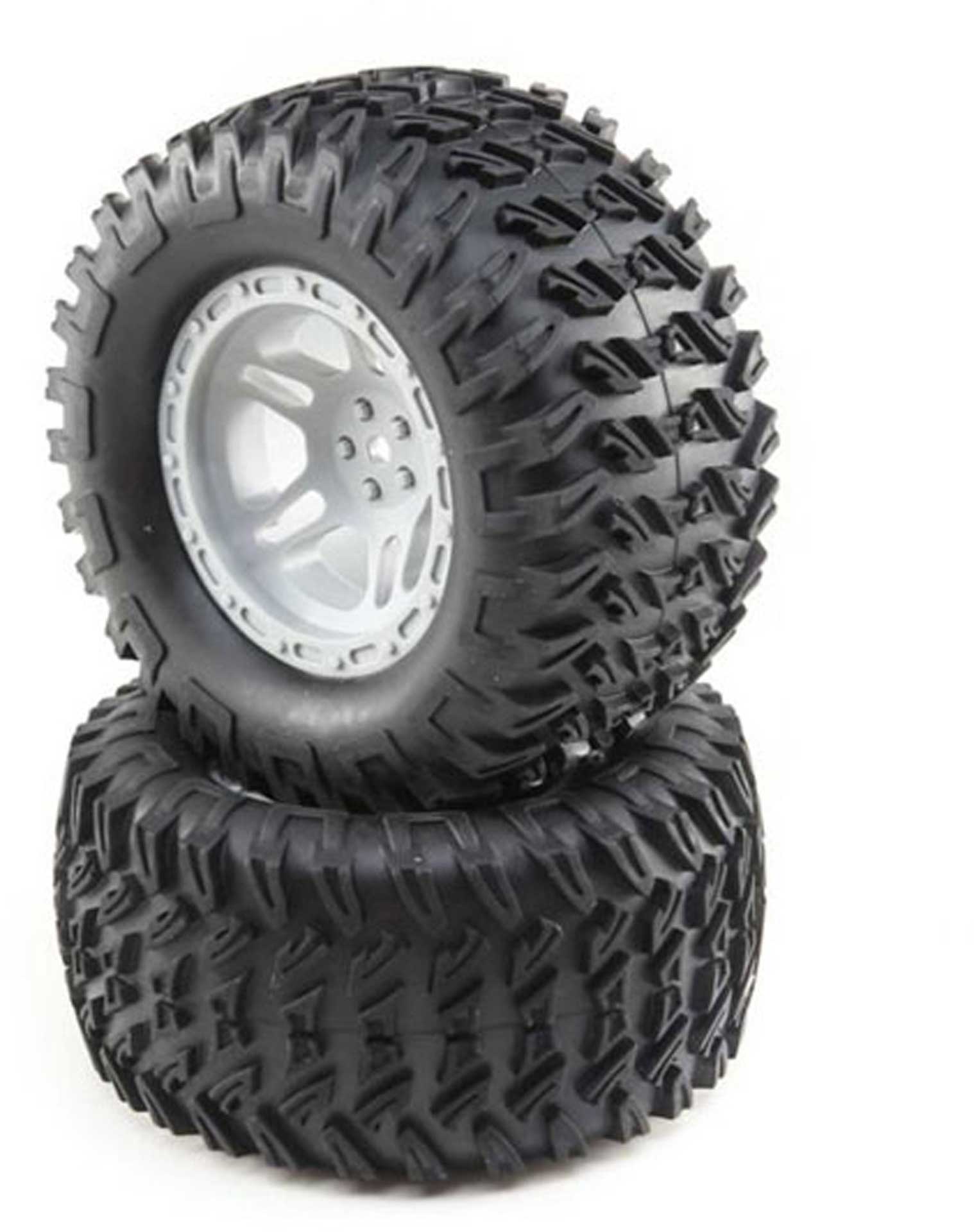 LOSI Tires, Mounted Grey (2): TENACITY