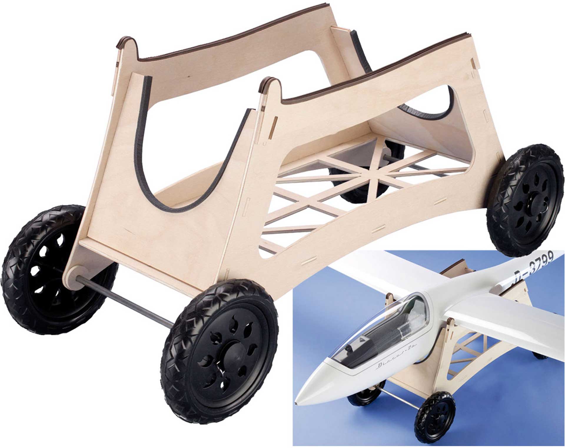 TOPMODEL DOLLY STARTER CAR MADE OF WOOD SMALL