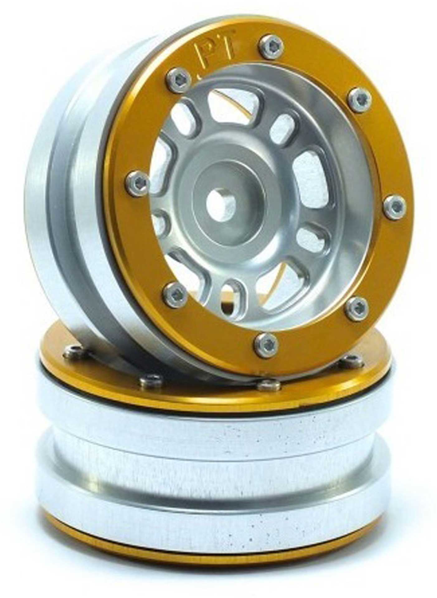 METSAFIL BEADLOCK WHEELS PT- DISTRACTOR SILBER/GOLD 1.9 (2 ST.)