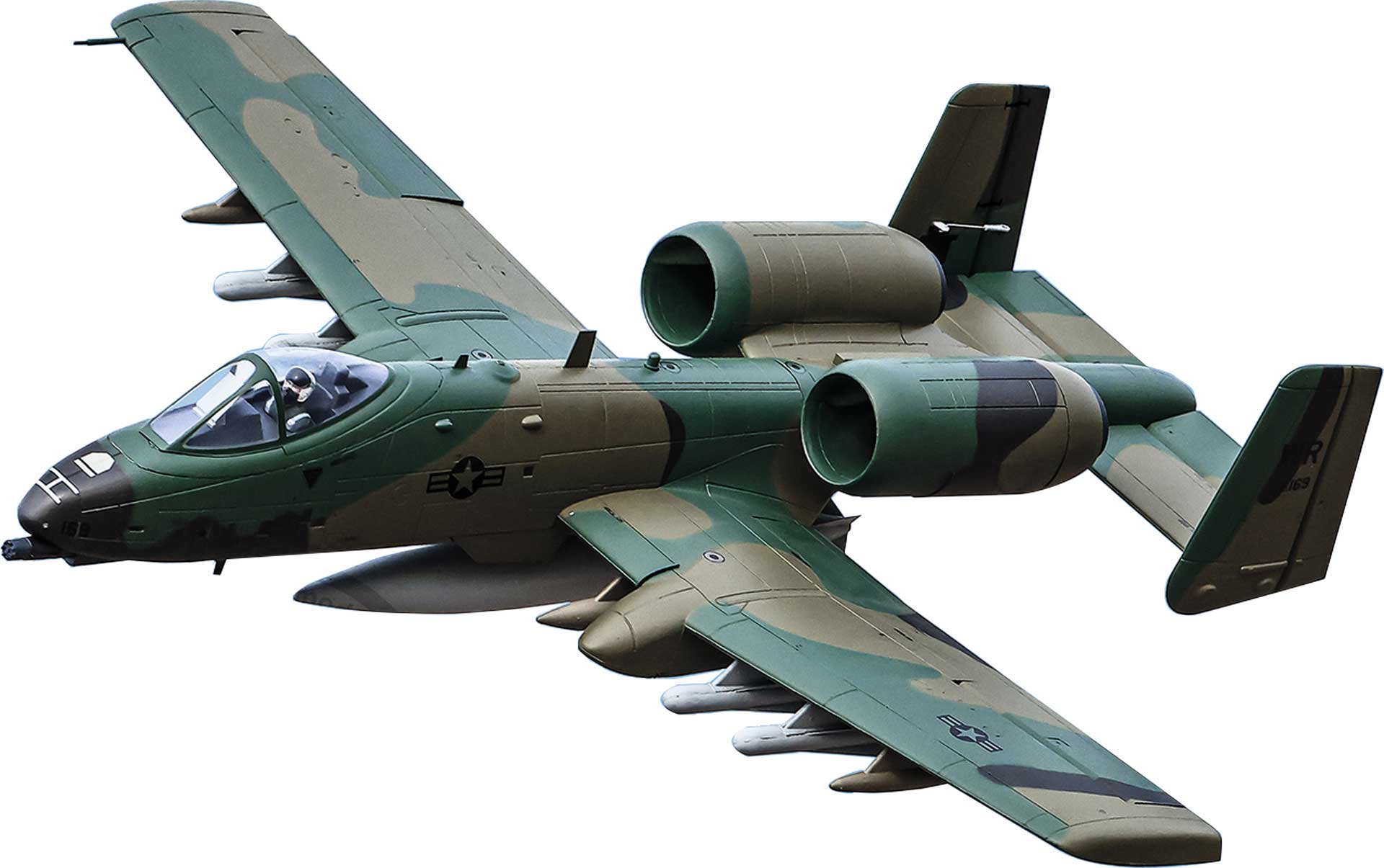 Freewing A-10 64 PNP 4S green camo PNP 4s Jet EDF