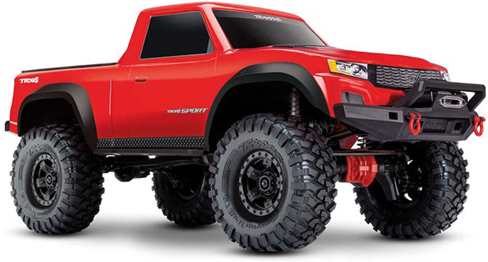 TRAXXAS TRX-4 SPORT 4X4 ROUGE SCALE-CRAWLER 1/10 RTR BRUSHED, CLIPLESS, SANS BATTERIE NI CHARGEUR