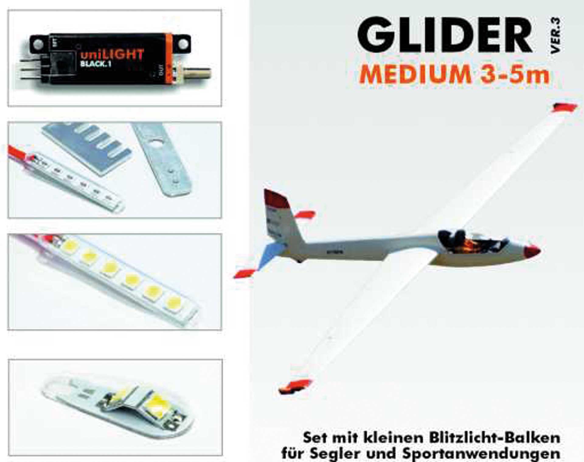 UNILIGHT GLIDER-Medium Beleuchtungsset