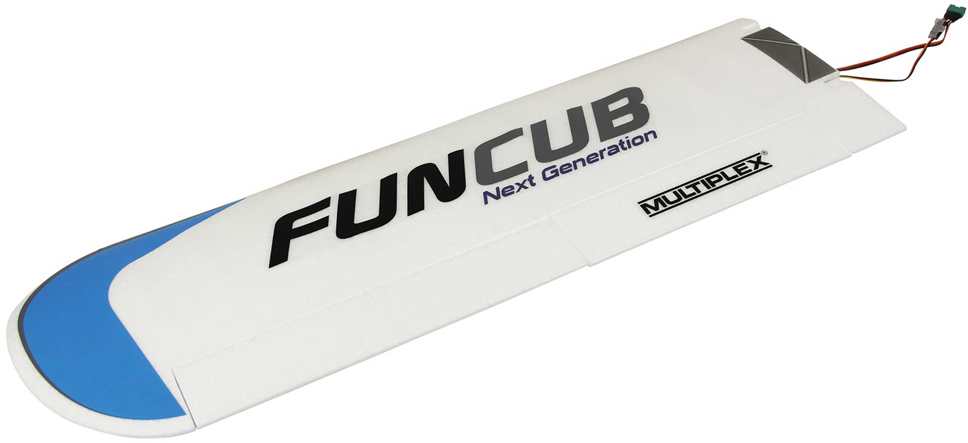 MULTIPLEX RR Tragfläche links FunCub NG blau (mit RC/Dekor)